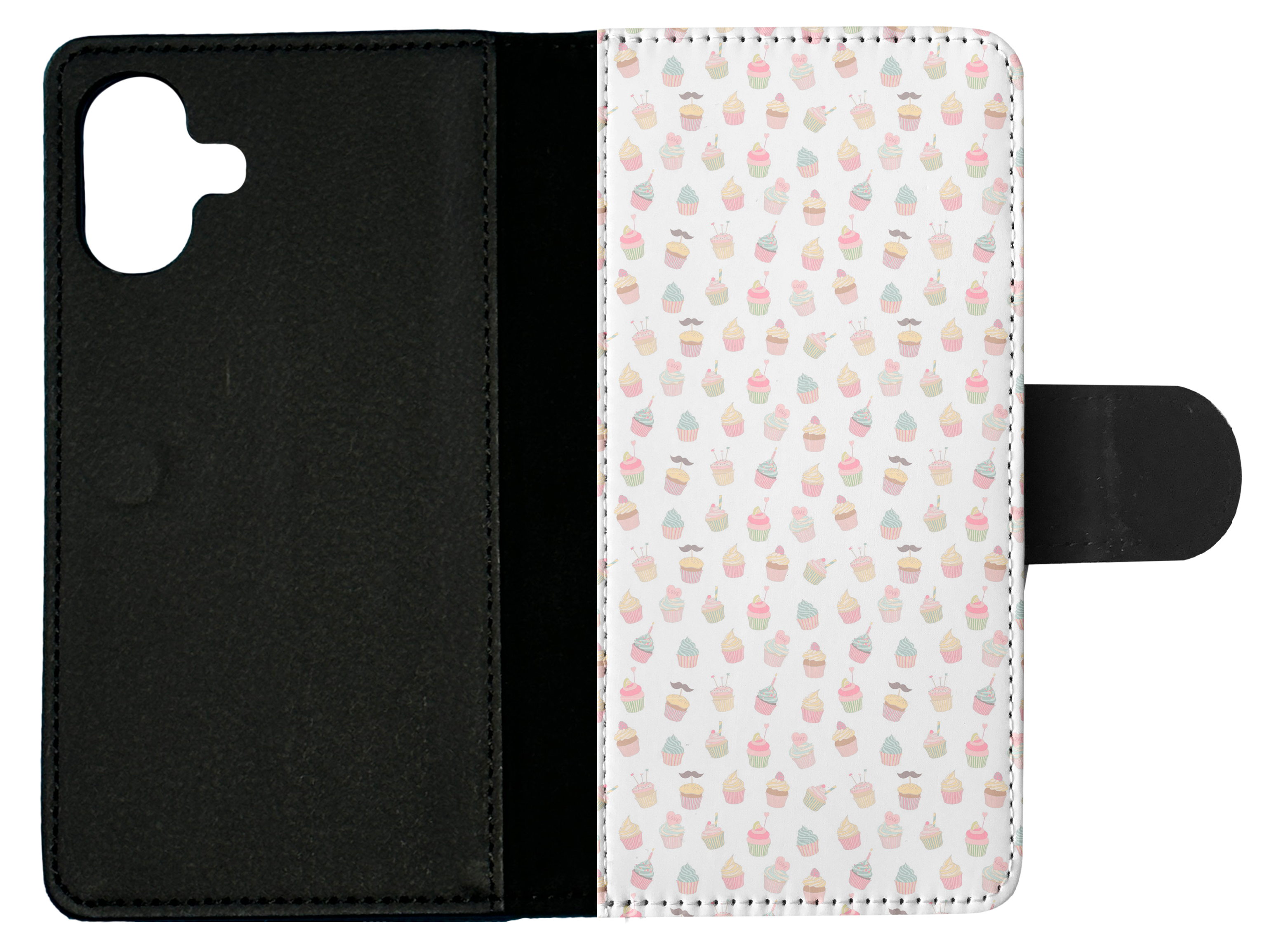 FLIP CASE FOR APPLE IPHONE|CUPCAKE PATTERN - Foto 19 di 193