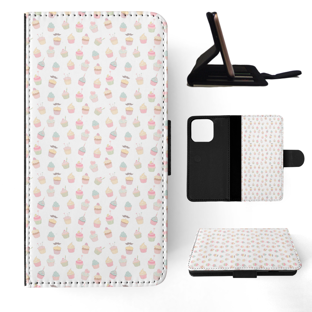 FLIP CASE FOR APPLE IPHONE|CUPCAKE PATTERN - Foto 11 di 193