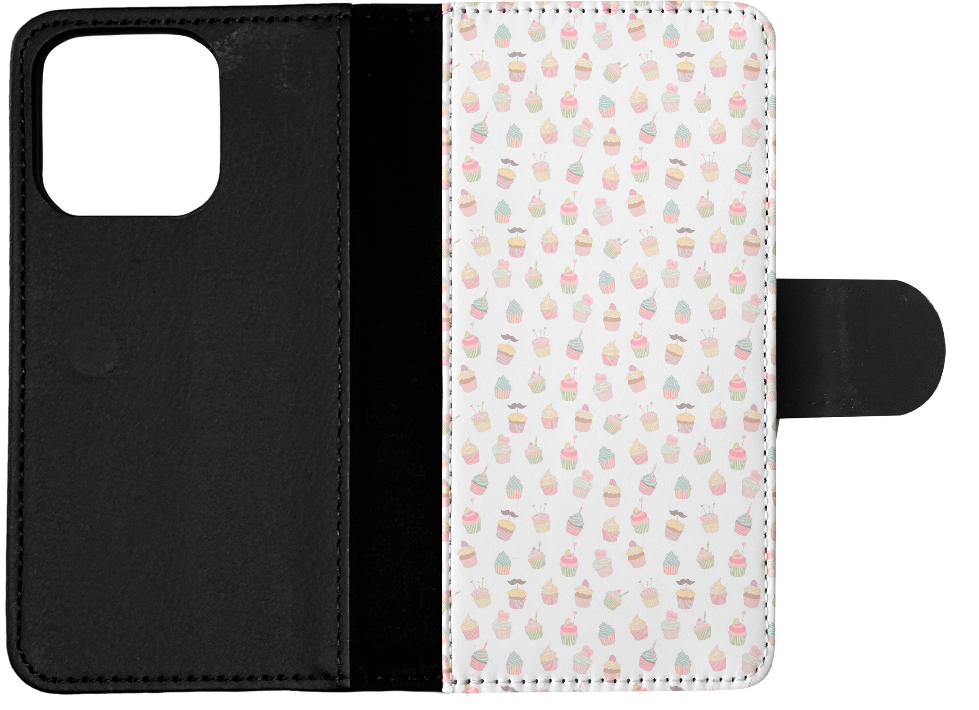 FLIP CASE FOR APPLE IPHONE|CUPCAKE PATTERN - Foto 14 di 193