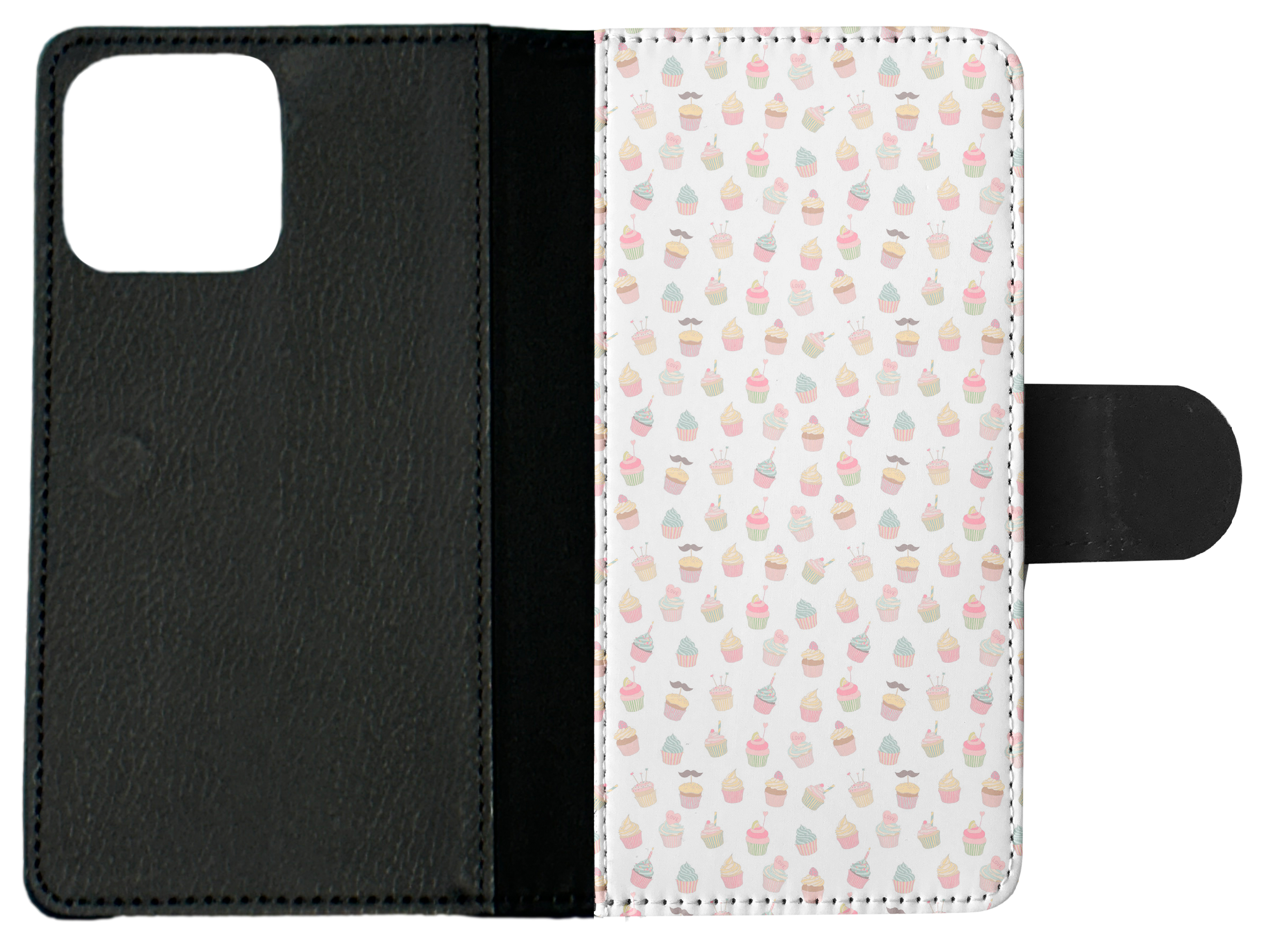 FLIP CASE FOR APPLE IPHONE|CUPCAKE PATTERN - Foto 9 di 193