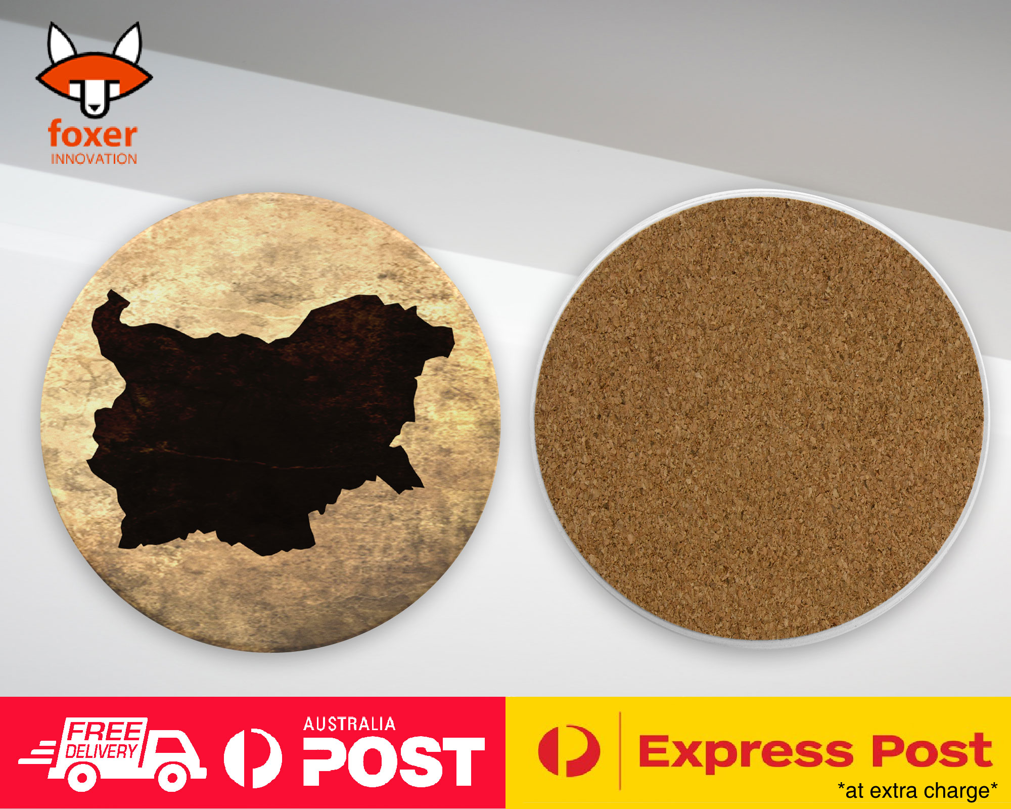 COASTER COFFEE DRINKING MAT|BULGARIA NATIONAL COUNTRY