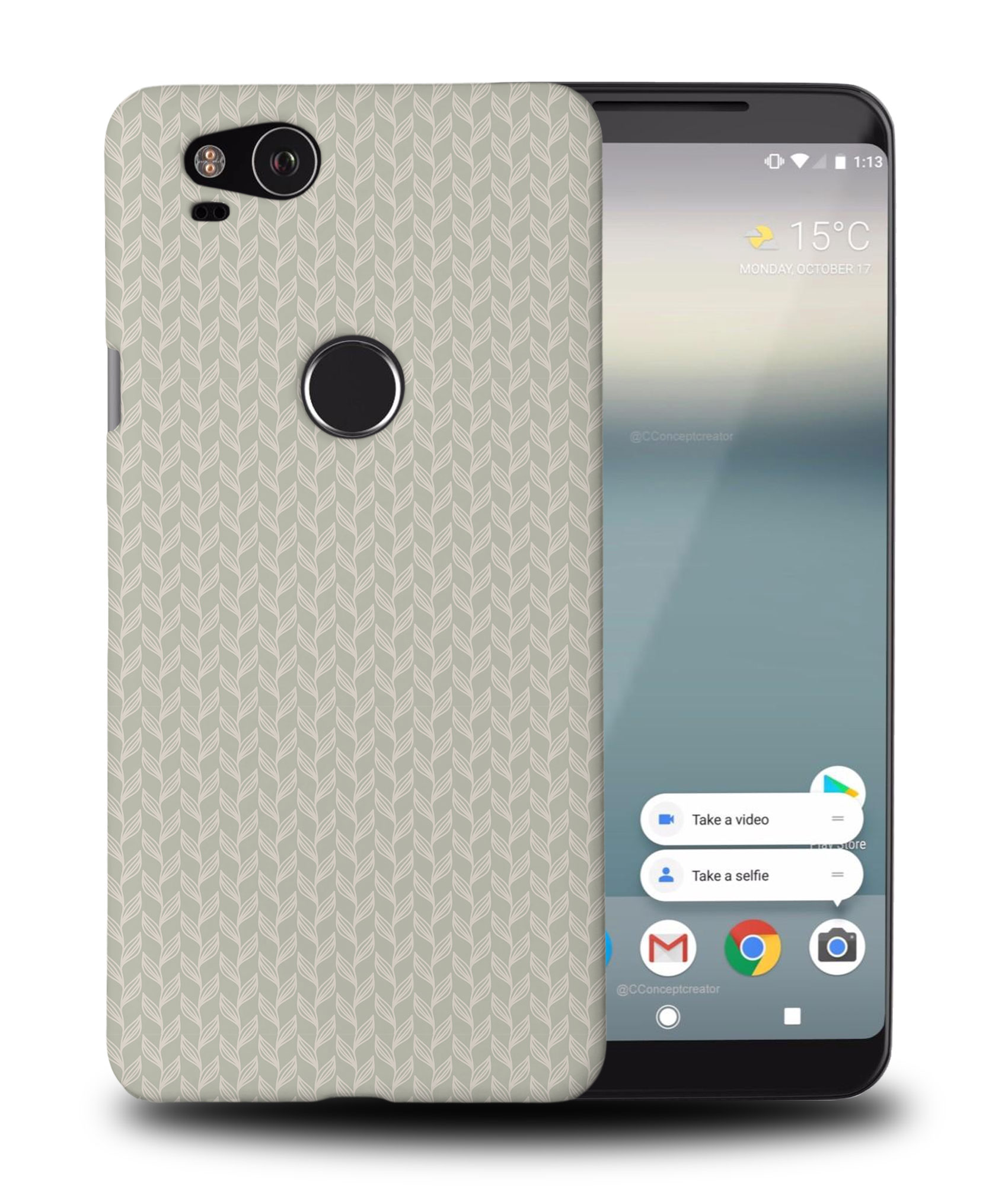 CASE COVER FOR GOOGLE PIXEL|FLORAL LEAVES PATTERN - 第 9/11 張圖片
