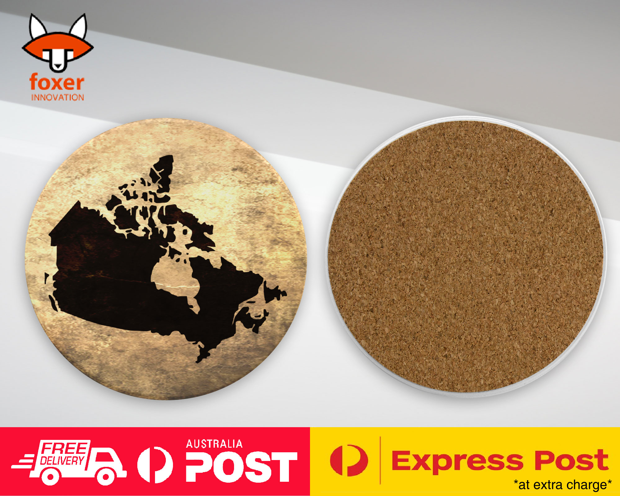 COASTER COFFEE DRINKING MAT|CANADA NATIONAL COUNTRY