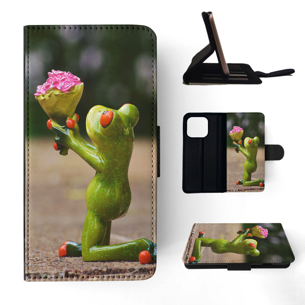 FLIP CASE FOR APPLE IPHONE|FUN CLASSIC CUTE FUNNY FROG #4 - Picture 71 of 193
