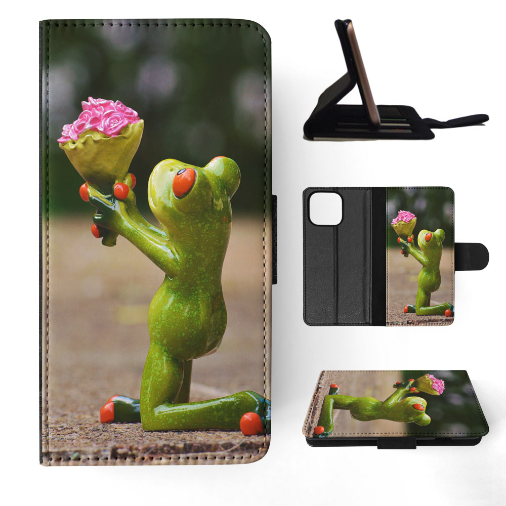FLIP CASE FOR APPLE IPHONE|FUN CLASSIC CUTE FUNNY FROG #4 - Picture 66 of 193