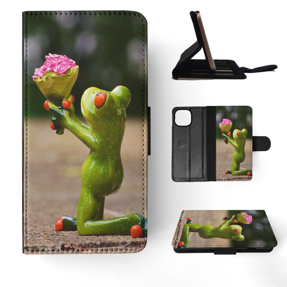 FLIP CASE FOR APPLE IPHONE|FUN CLASSIC CUTE FUNNY FROG #4 - Picture 61 of 193