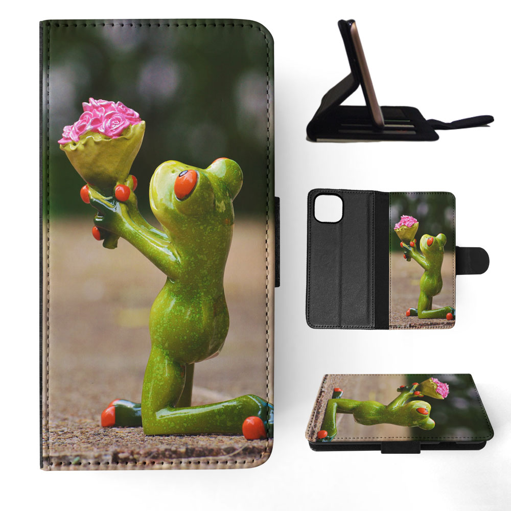 FLIP CASE FOR APPLE IPHONE|FUN CLASSIC CUTE FUNNY FROG #4 - Picture 56 of 193