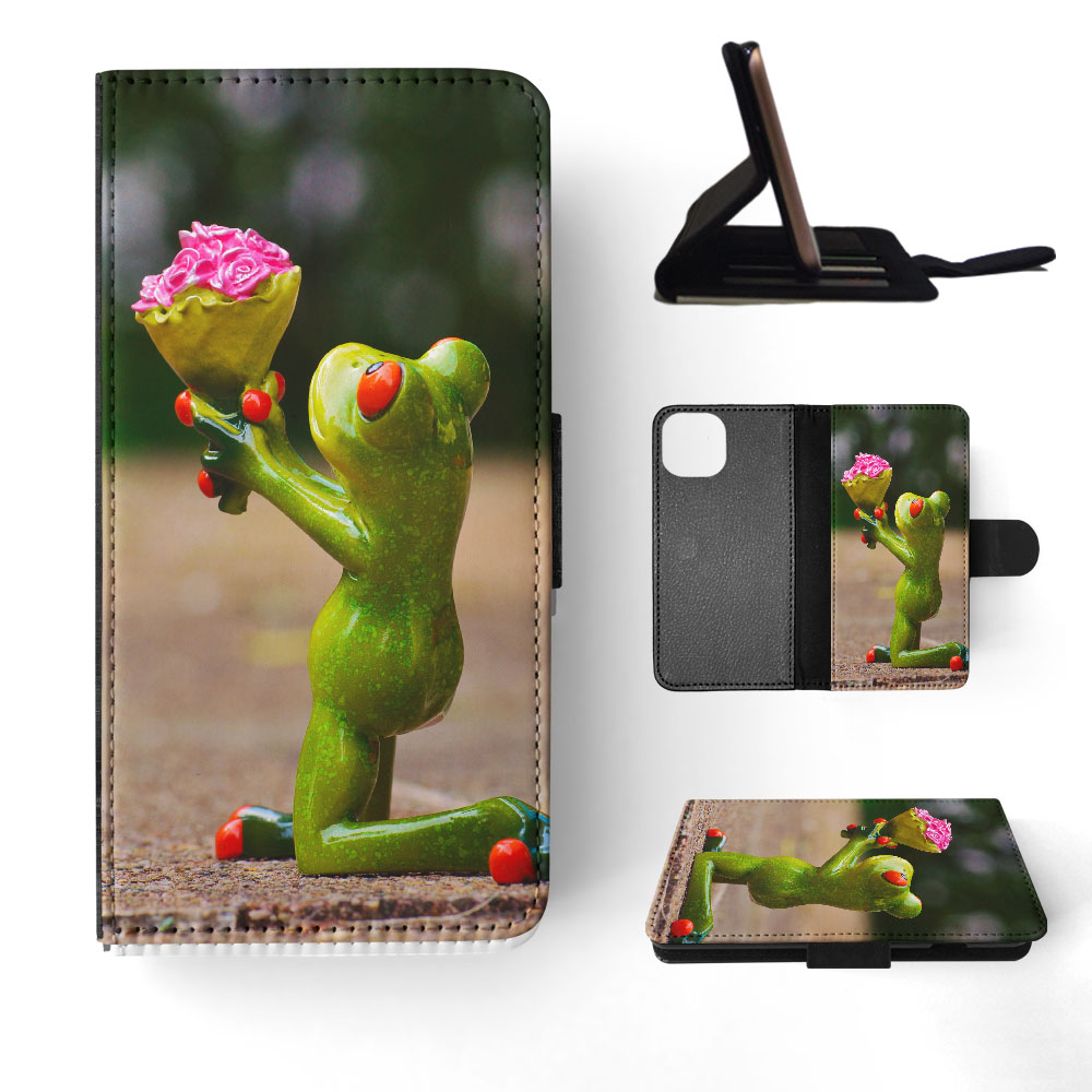 FLIP CASE FOR APPLE IPHONE|FUN CLASSIC CUTE FUNNY FROG #4 - Picture 41 of 193