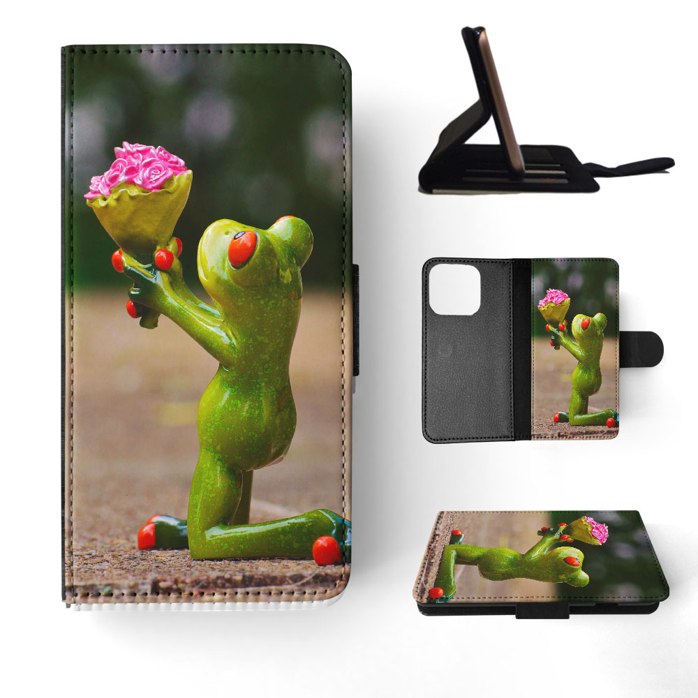 FLIP CASE FOR APPLE IPHONE|FUN CLASSIC CUTE FUNNY FROG #4 - Picture 31 of 193