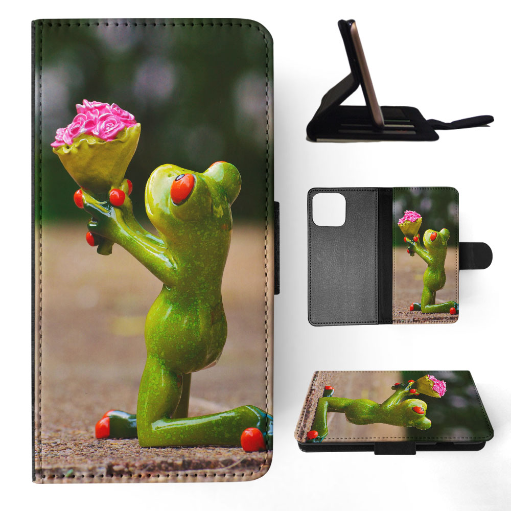 FLIP CASE FOR APPLE IPHONE|FUN CLASSIC CUTE FUNNY FROG #4 - Picture 26 of 193