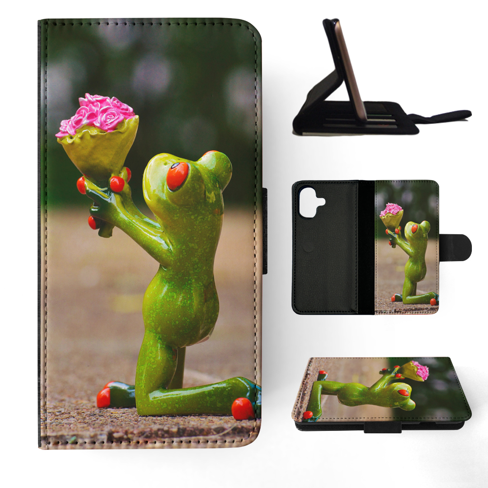 FLIP CASE FOR APPLE IPHONE|FUN CLASSIC CUTE FUNNY FROG #4 - Picture 21 of 193
