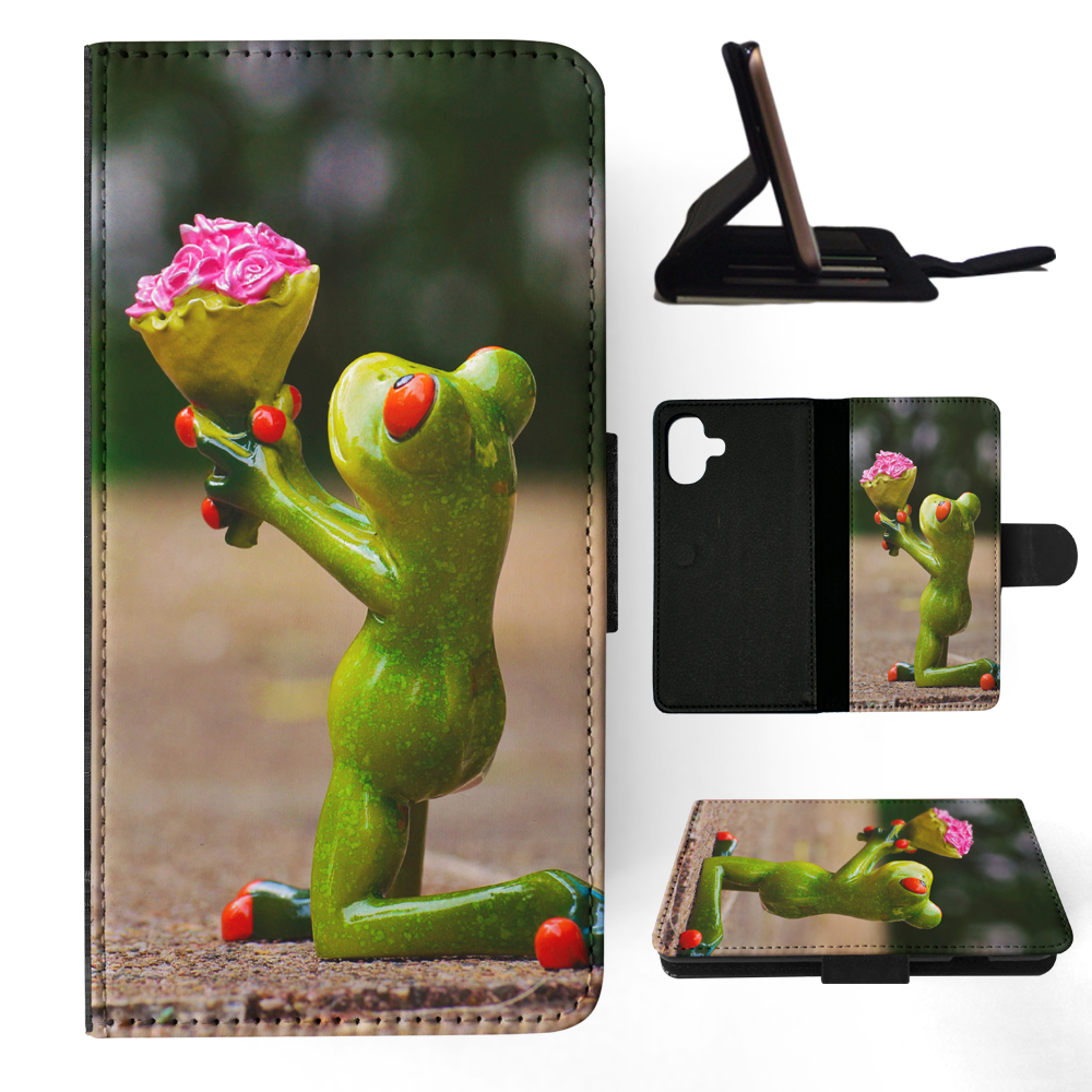 FLIP CASE FOR APPLE IPHONE|FUN CLASSIC CUTE FUNNY FROG #4 - Picture 16 of 193