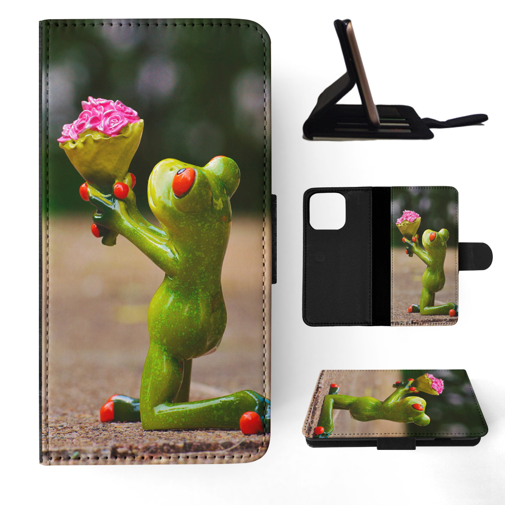 FLIP CASE FOR APPLE IPHONE|FUN CLASSIC CUTE FUNNY FROG #4 - Picture 11 of 193