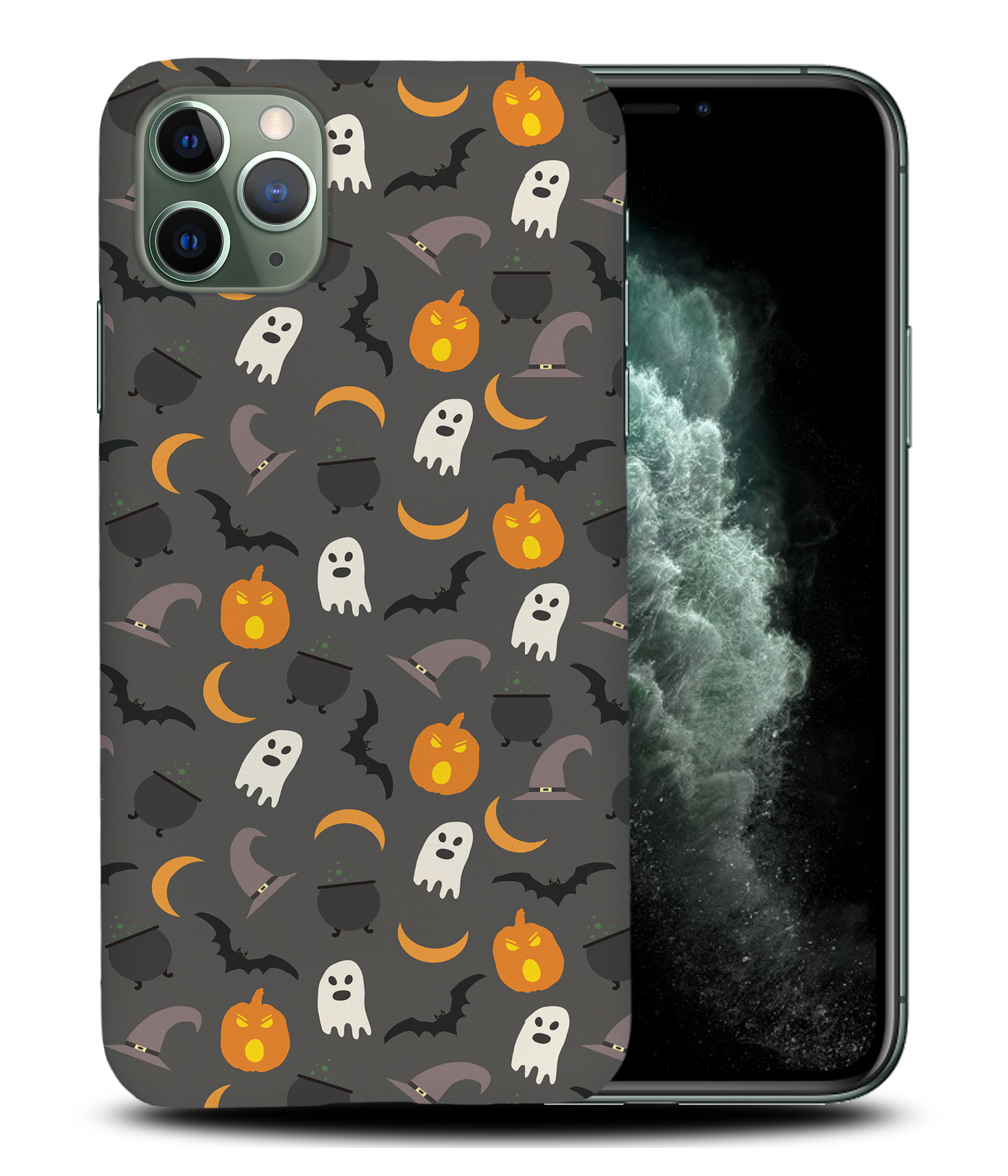 FUNDA FUNDA PARA APPLE IPHONE|HALLOWEEN PATRÓN FANTASMAS CALABAZA - Imagen 23 de 44