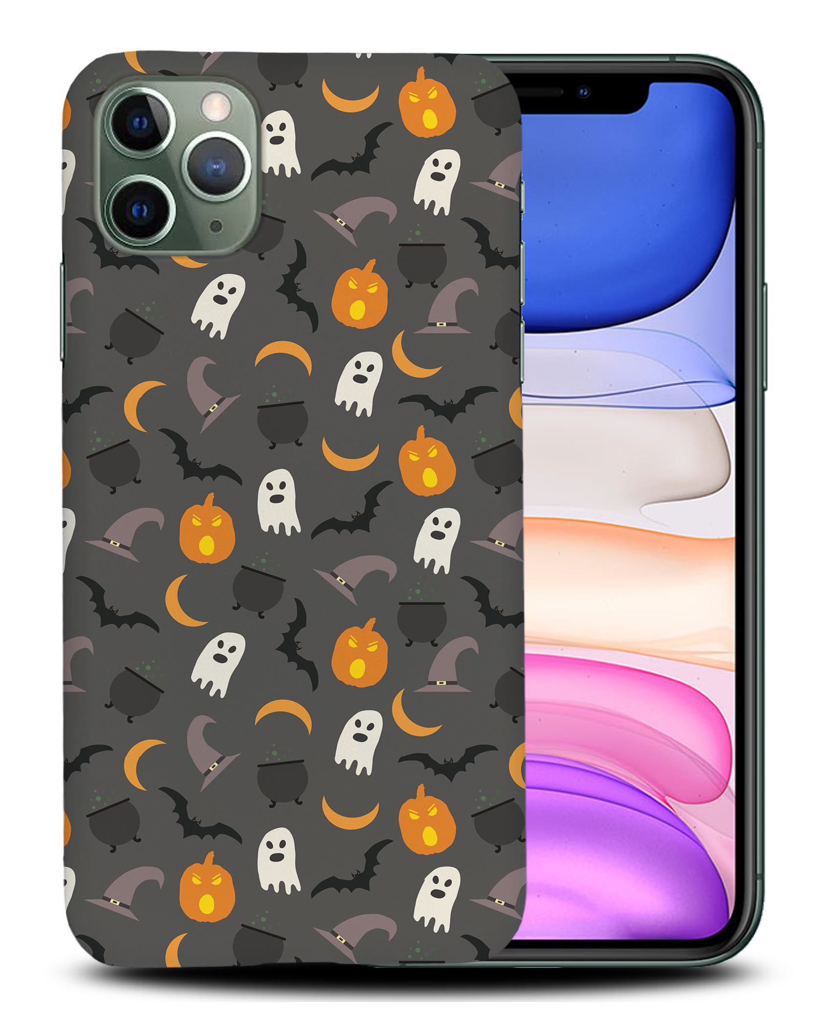 FUNDA FUNDA PARA APPLE IPHONE|HALLOWEEN PATRÓN FANTASMAS CALABAZA - Imagen 22 de 44