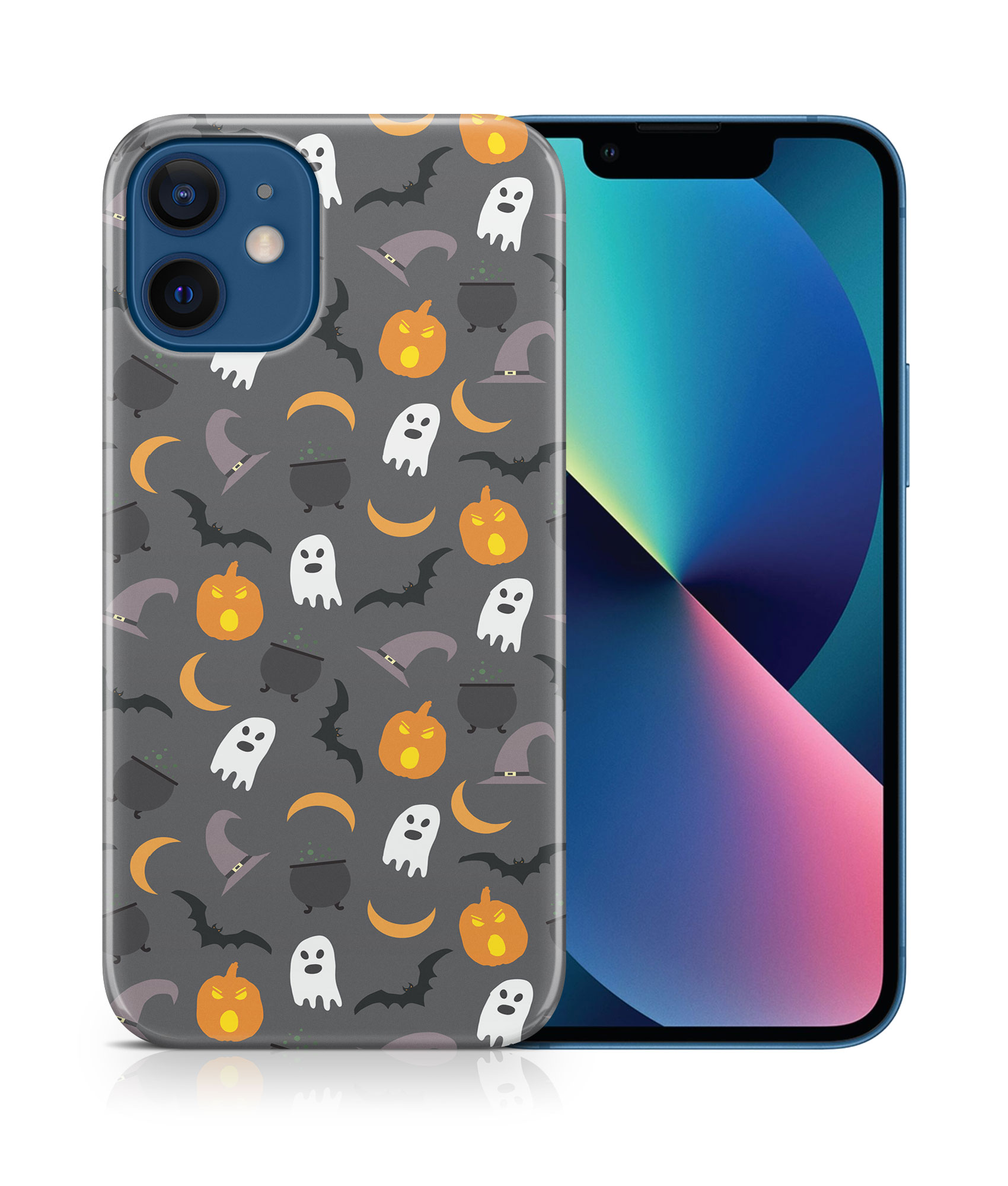 FUNDA FUNDA PARA APPLE IPHONE|HALLOWEEN PATRÓN FANTASMAS CALABAZA - Imagen 17 de 44