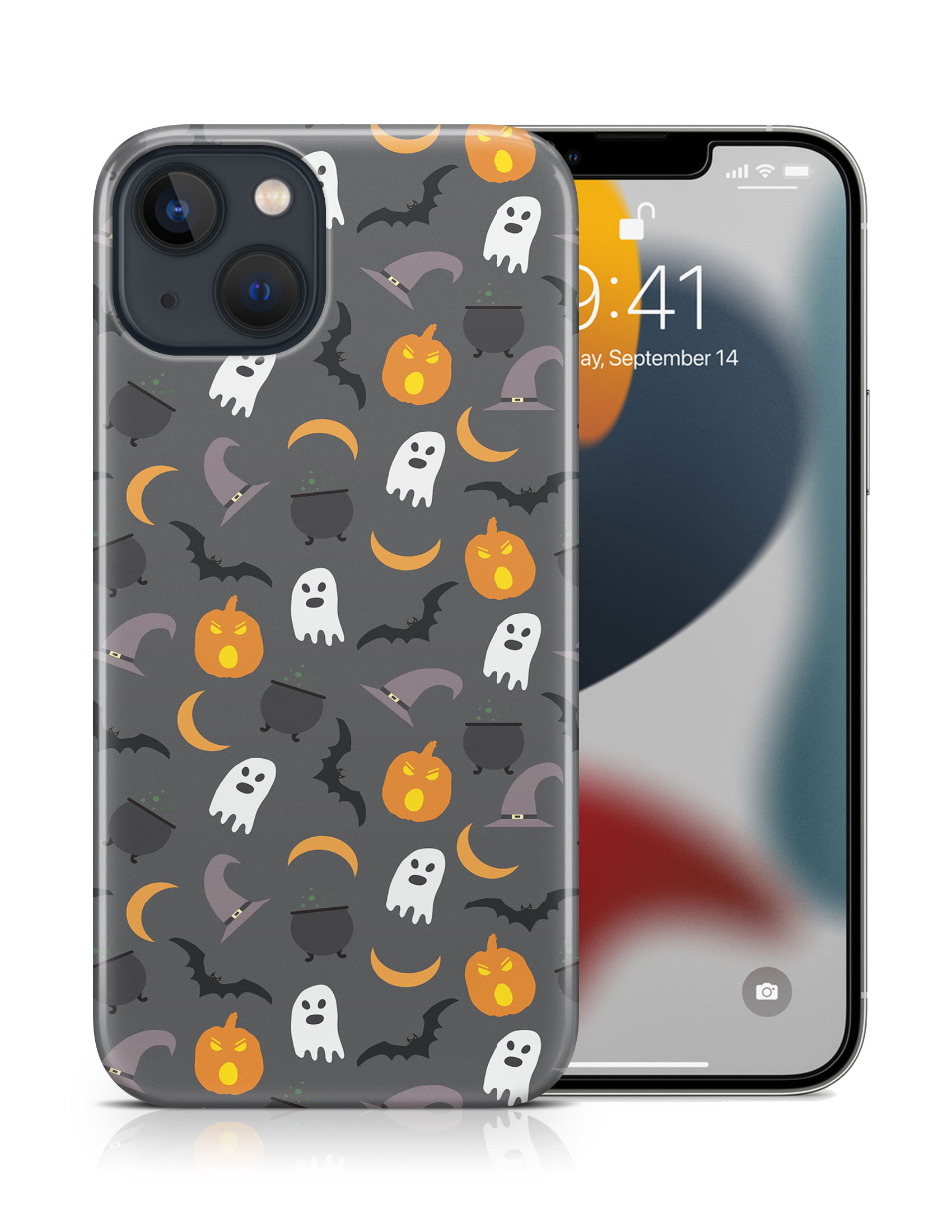 FUNDA FUNDA PARA APPLE IPHONE|HALLOWEEN PATRÓN FANTASMAS CALABAZA - Imagen 16 de 44