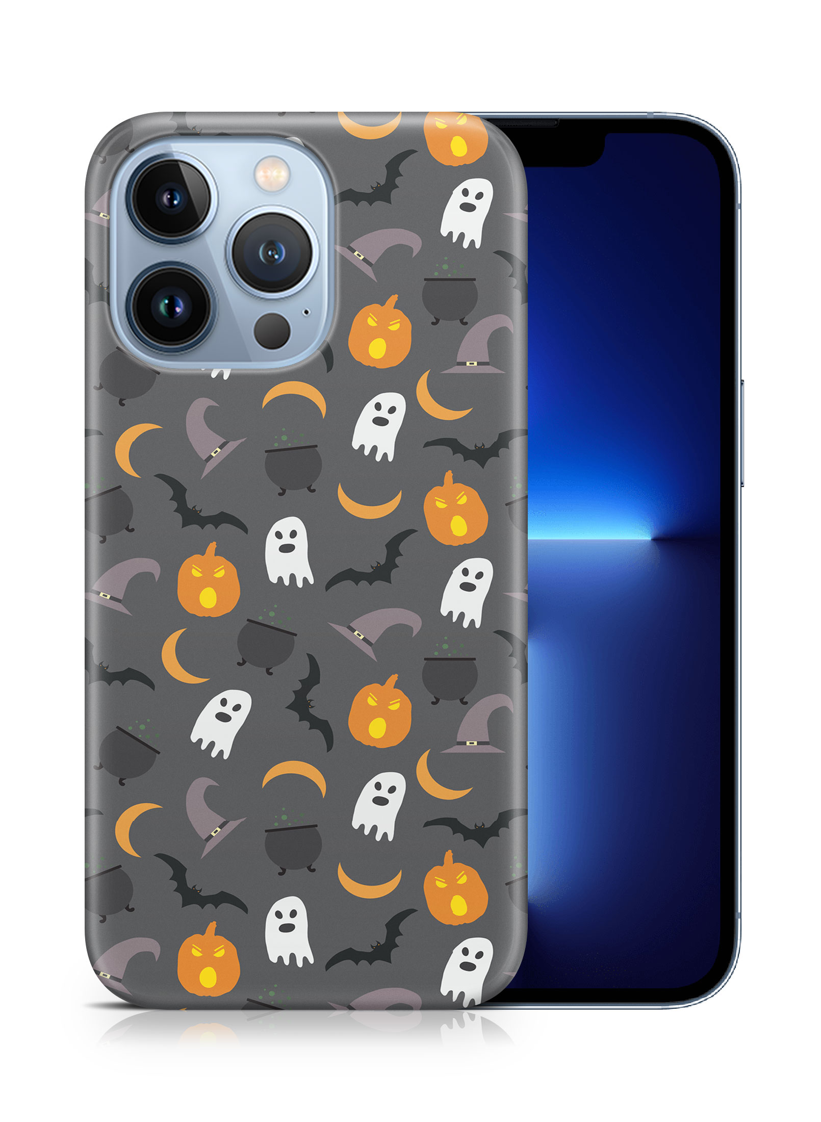 FUNDA FUNDA PARA APPLE IPHONE|HALLOWEEN PATRÓN FANTASMAS CALABAZA - Imagen 15 de 44