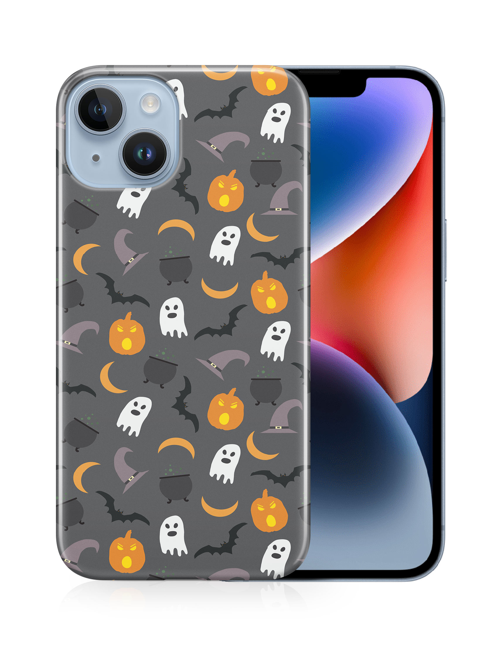 FUNDA FUNDA PARA APPLE IPHONE|HALLOWEEN PATRÓN FANTASMAS CALABAZA - Imagen 13 de 44