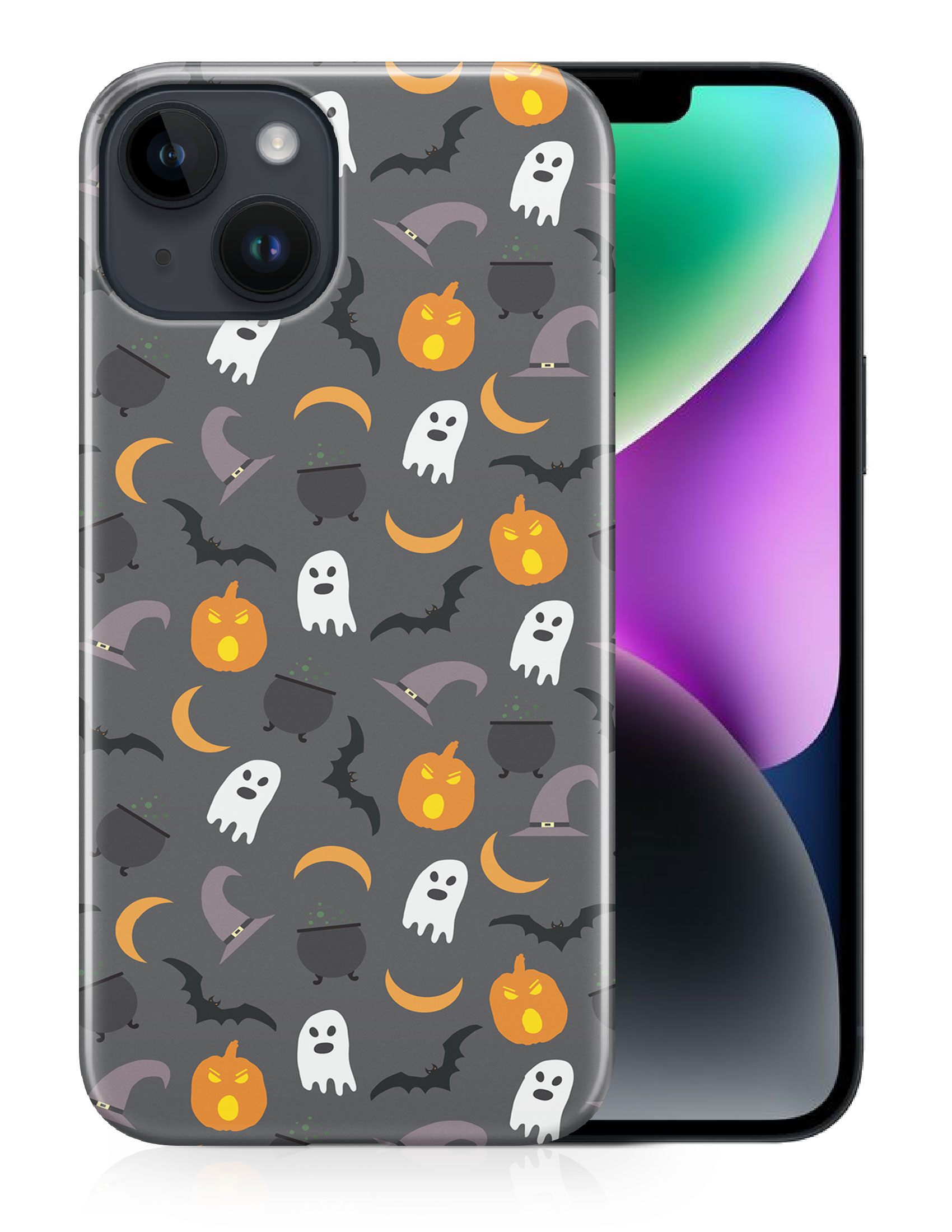 FUNDA FUNDA PARA APPLE IPHONE|HALLOWEEN PATRÓN FANTASMAS CALABAZA - Imagen 12 de 44