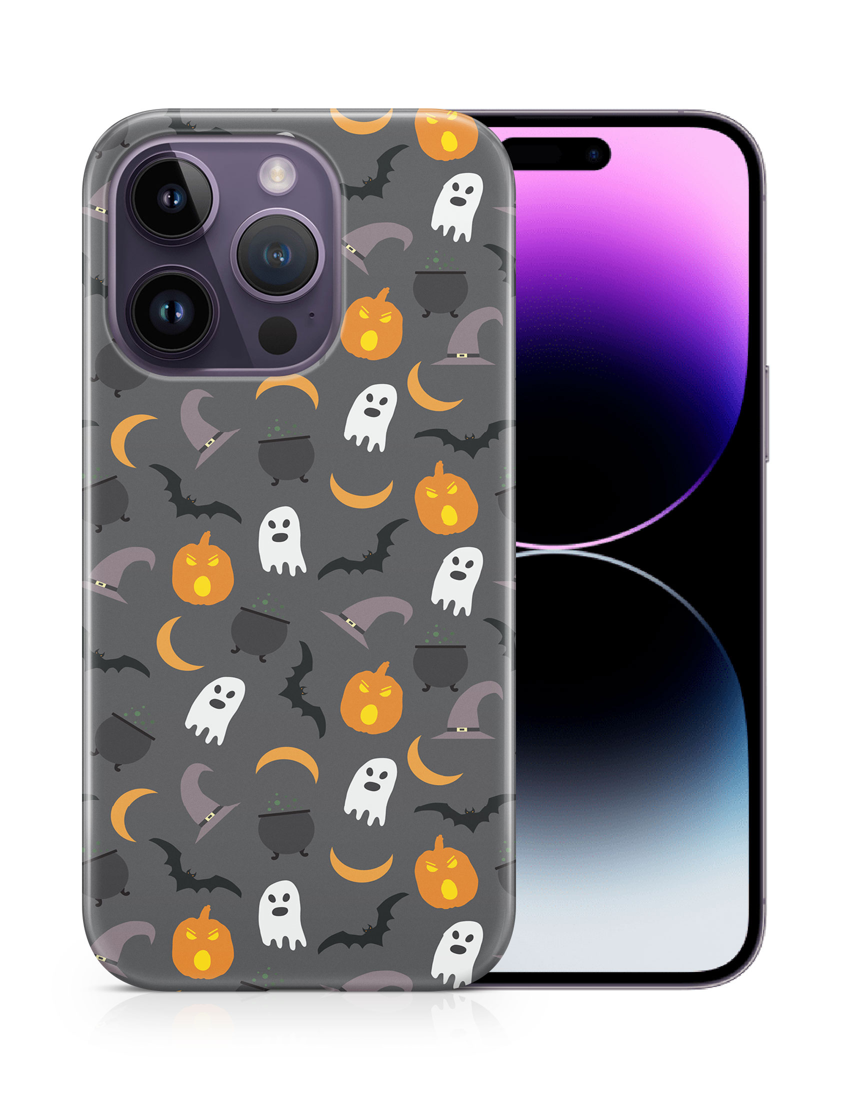 FUNDA FUNDA PARA APPLE IPHONE|HALLOWEEN PATRÓN FANTASMAS CALABAZA - Imagen 11 de 44