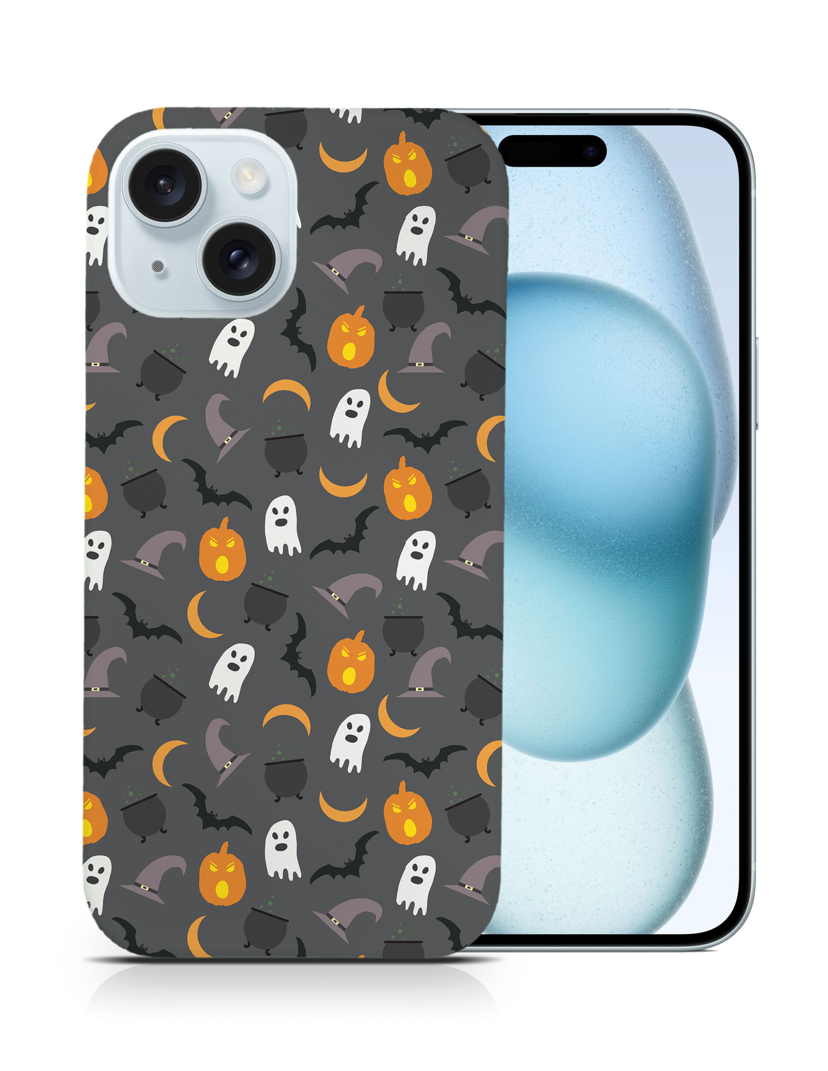 FUNDA FUNDA PARA APPLE IPHONE|HALLOWEEN PATRÓN FANTASMAS CALABAZA - Imagen 9 de 44