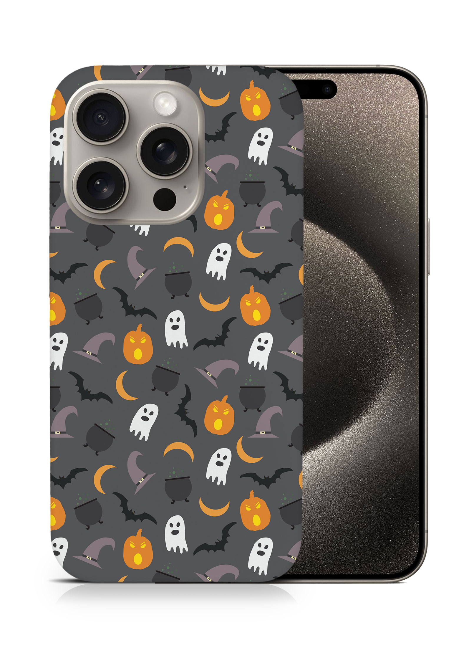 FUNDA FUNDA PARA APPLE IPHONE|HALLOWEEN PATRÓN FANTASMAS CALABAZA - Imagen 7 de 44