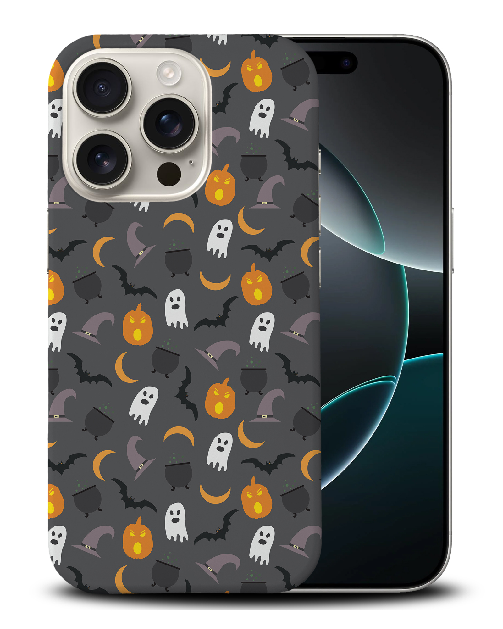 FUNDA FUNDA PARA APPLE IPHONE|HALLOWEEN PATRÓN FANTASMAS CALABAZA - Imagen 3 de 44