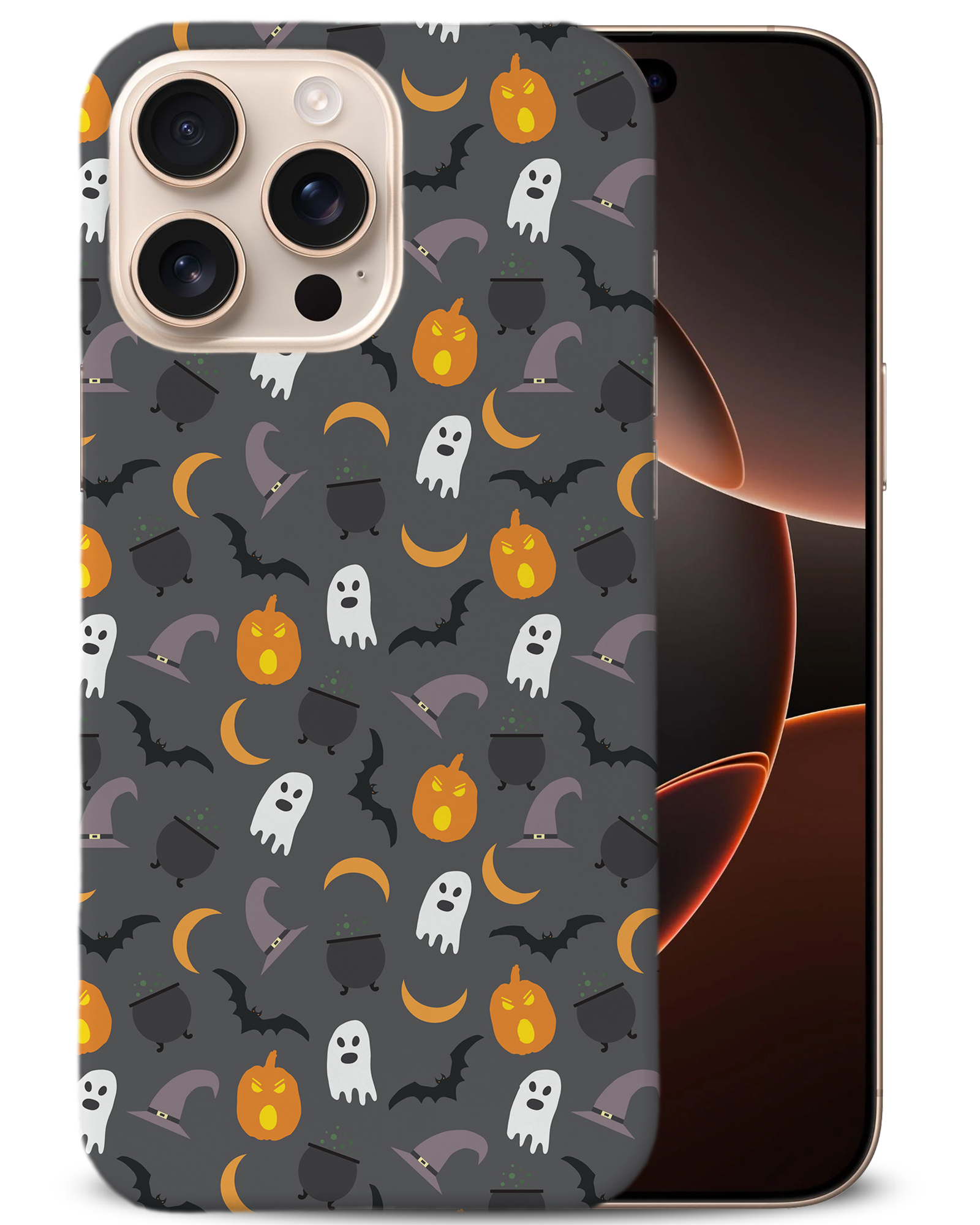 FUNDA FUNDA PARA APPLE IPHONE|HALLOWEEN PATRÓN FANTASMAS CALABAZA - Imagen 2 de 44