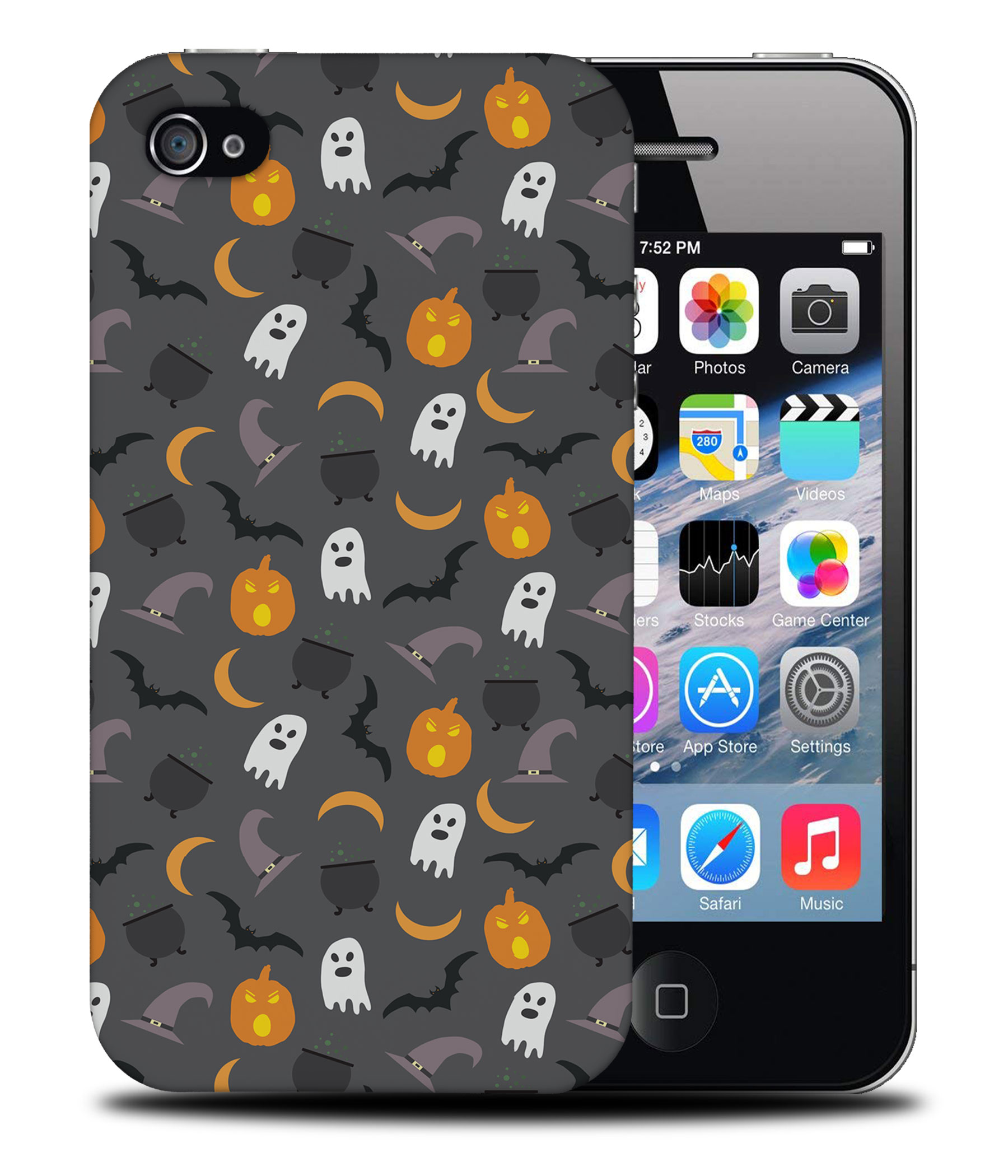 FUNDA FUNDA PARA APPLE IPHONE|HALLOWEEN PATRÓN FANTASMAS CALABAZA - Imagen 40 de 44