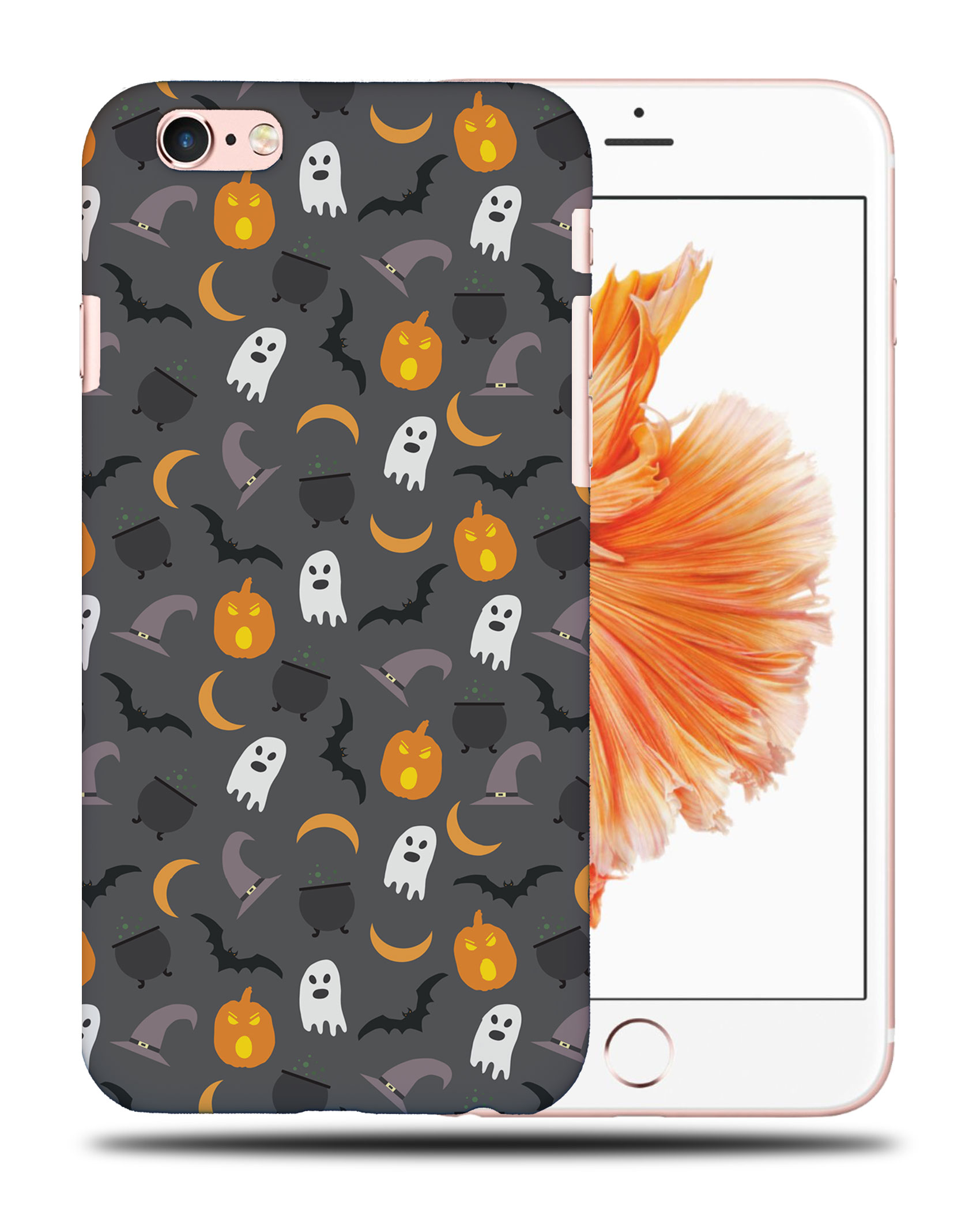 FUNDA FUNDA PARA APPLE IPHONE|HALLOWEEN PATRÓN FANTASMAS CALABAZA - Imagen 35 de 44