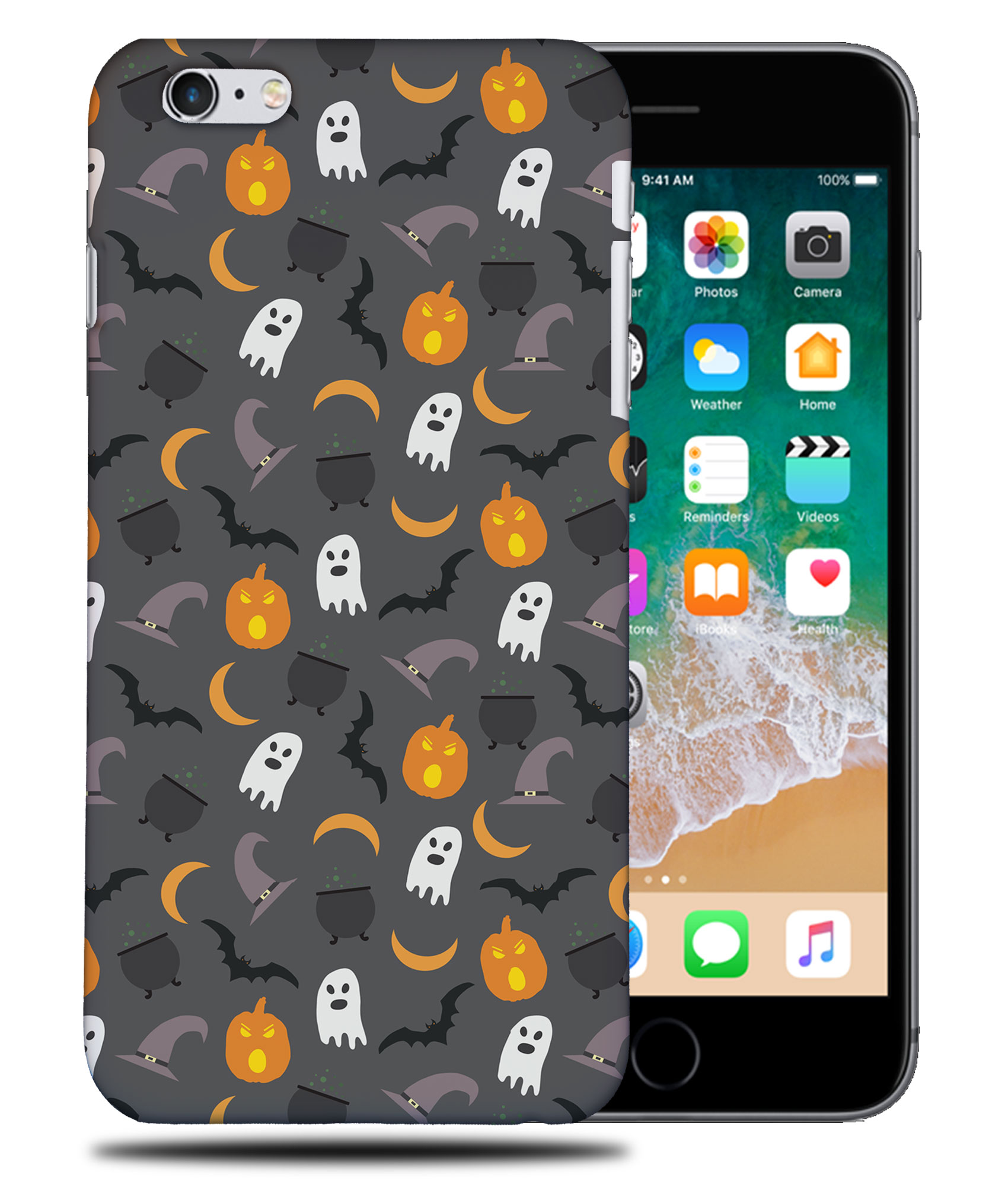 FUNDA FUNDA PARA APPLE IPHONE|HALLOWEEN PATRÓN FANTASMAS CALABAZA - Imagen 33 de 44