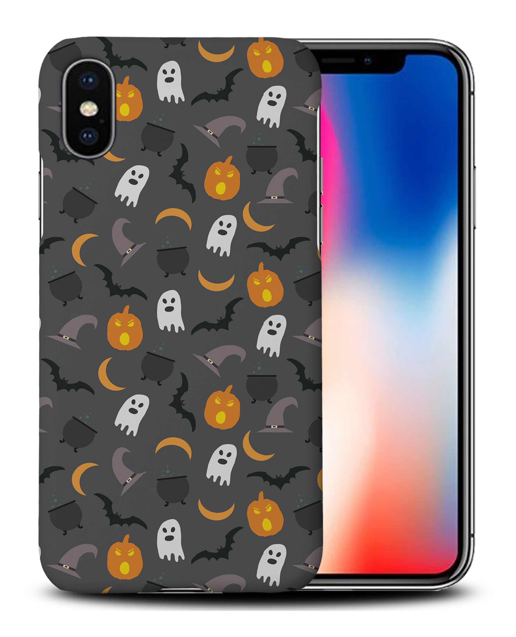 FUNDA FUNDA PARA APPLE IPHONE|HALLOWEEN PATRÓN FANTASMAS CALABAZA - Imagen 26 de 44