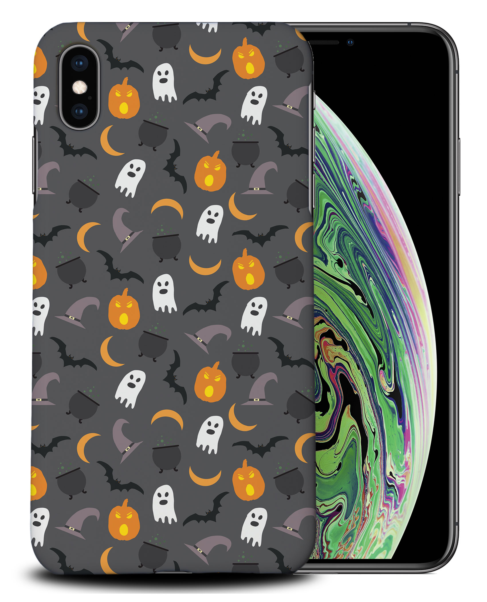 FUNDA FUNDA PARA APPLE IPHONE|HALLOWEEN PATRÓN FANTASMAS CALABAZA - Imagen 25 de 44
