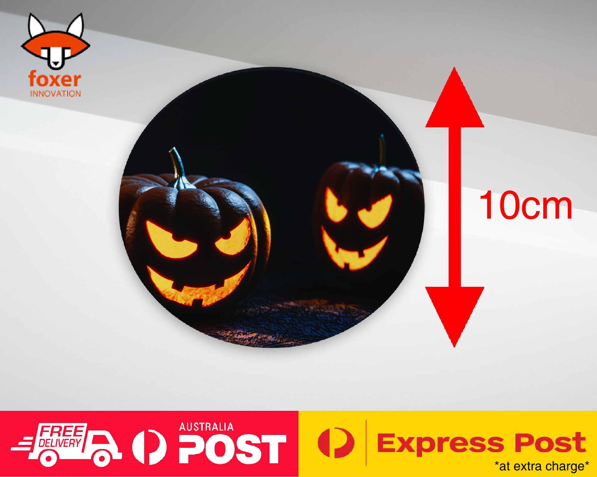 COASTER COFFEE DRINKING MAT|HALLOWEEN PUMPKIN FACE