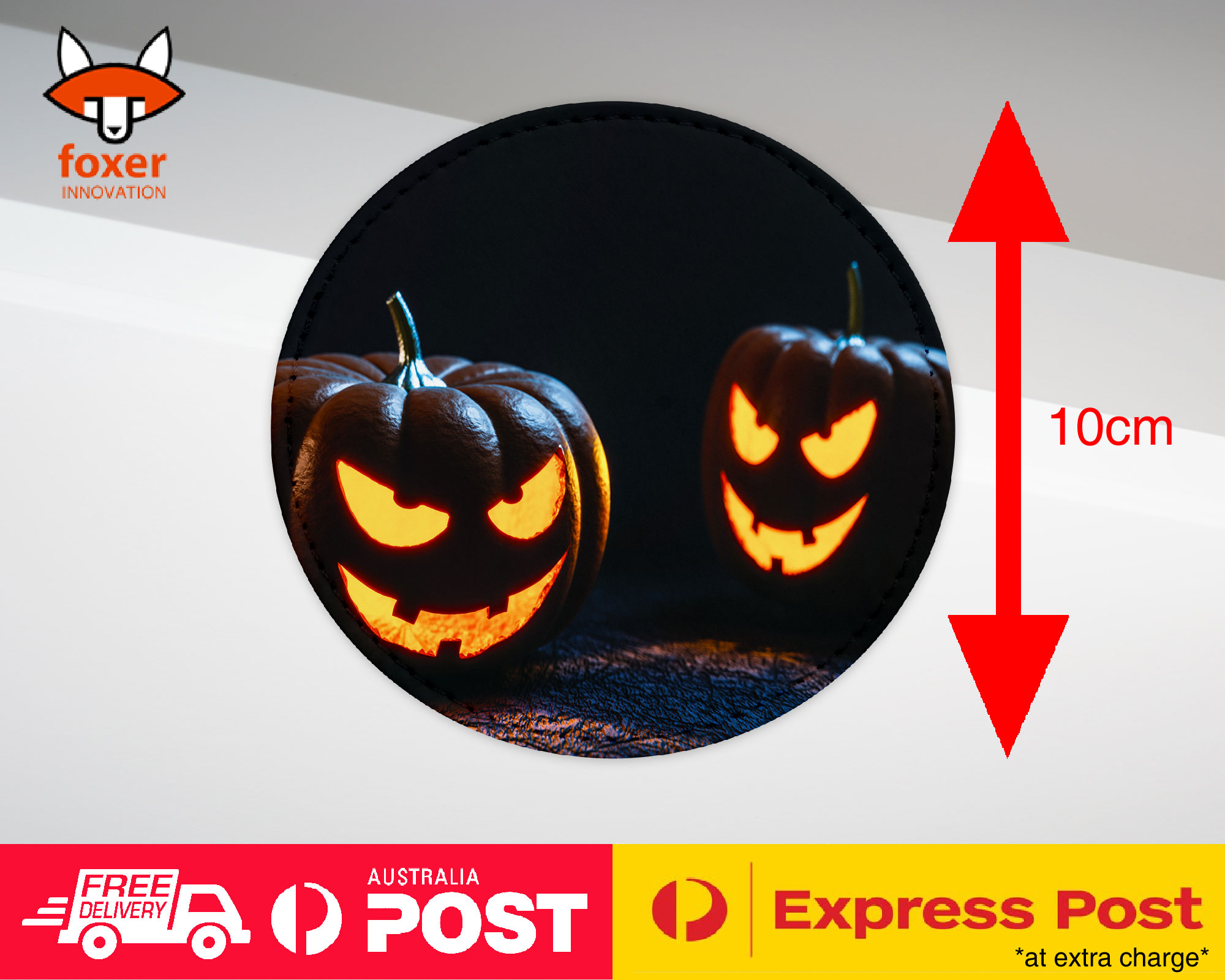 COASTER COFFEE DRINKING MAT|HALLOWEEN PUMPKIN FACE