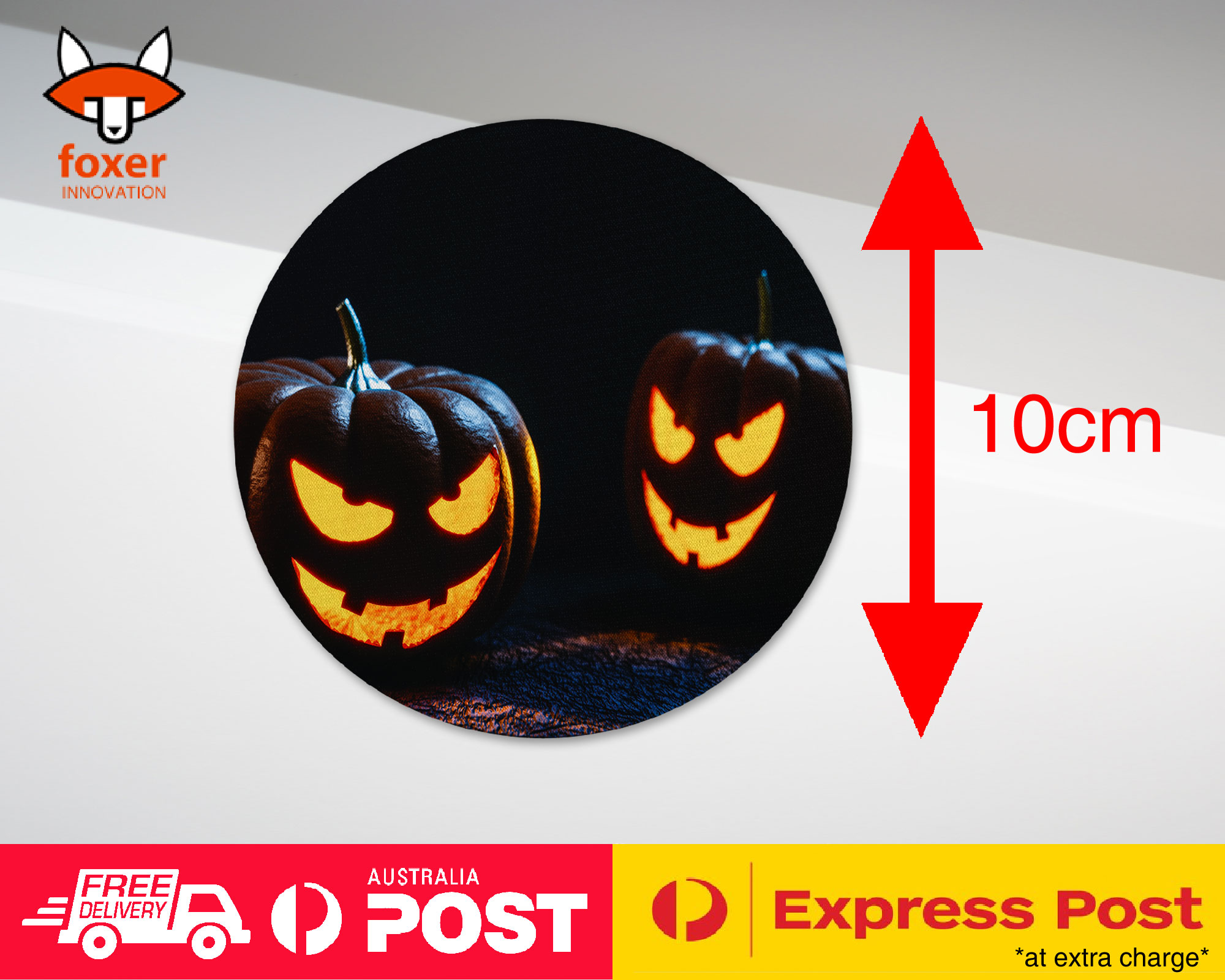 COASTER COFFEE DRINKING MAT|HALLOWEEN PUMPKIN FACE