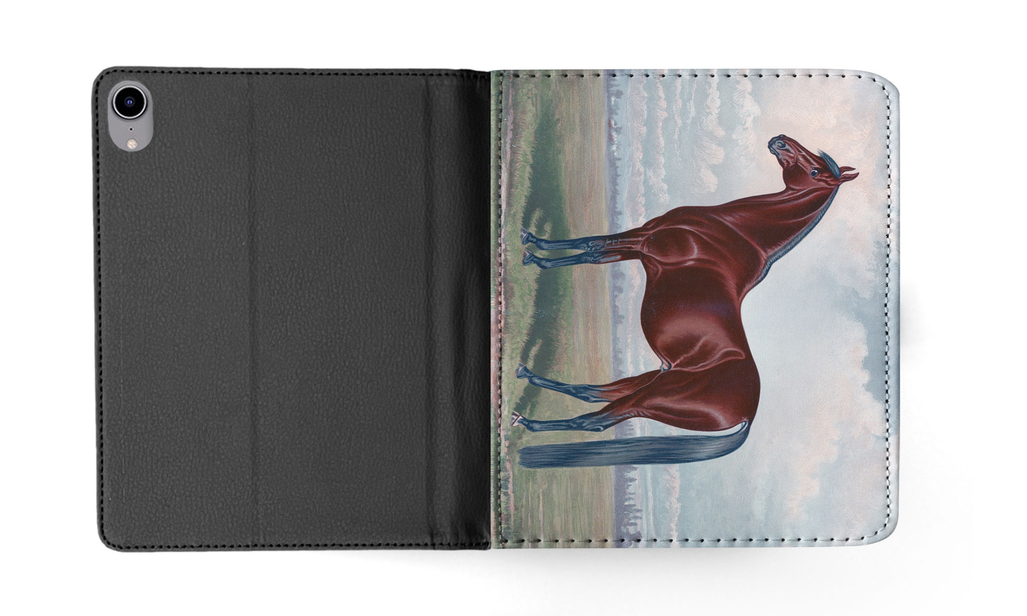 CASE COVER FOR APPLE IPAD|FUN CLASSIC BROWN HORSE - Picture 9 of 55