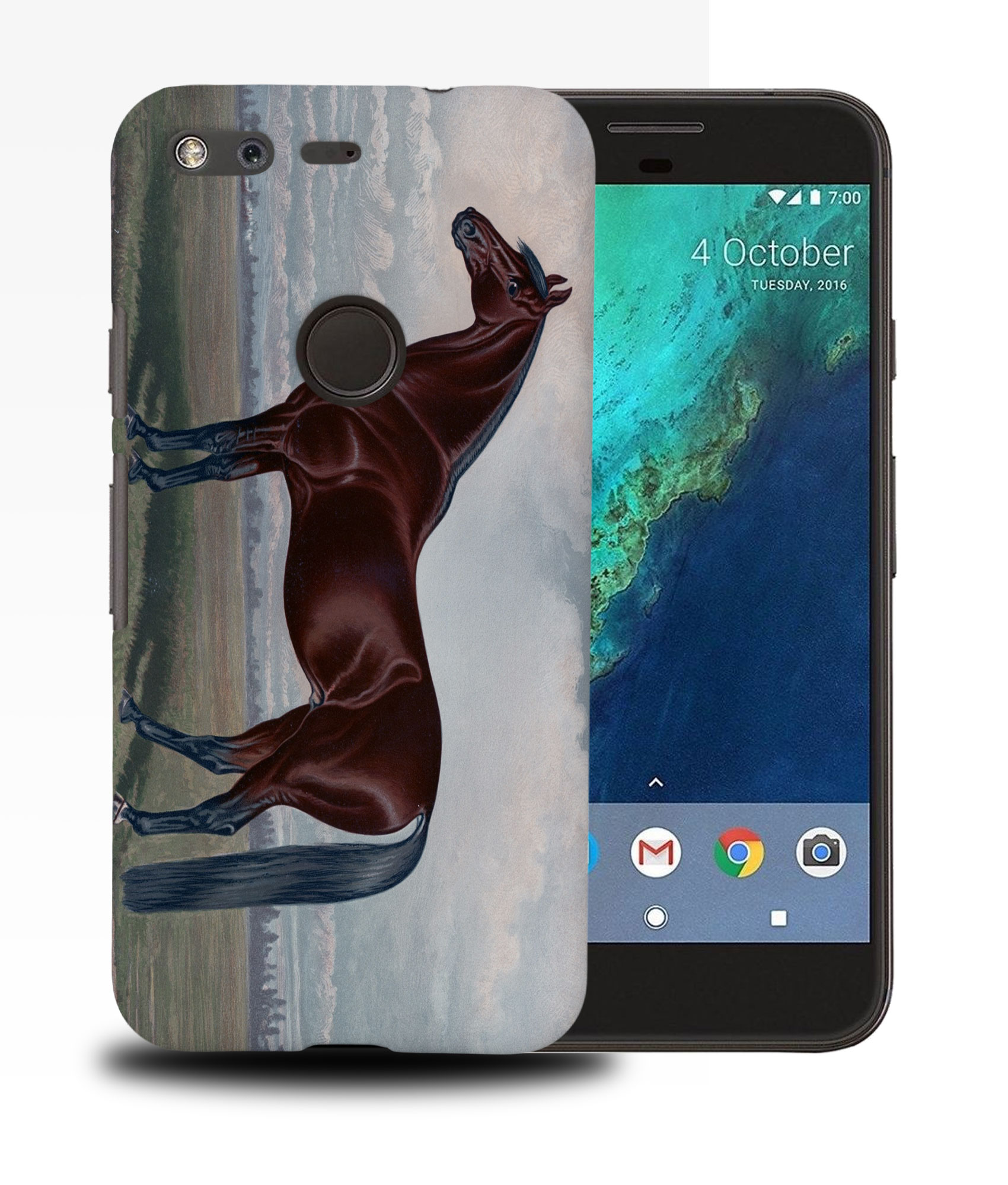 CASE COVER FOR GOOGLE PIXEL|FUN CLASSIC BROWN HORSE - Picture 11 of 11
