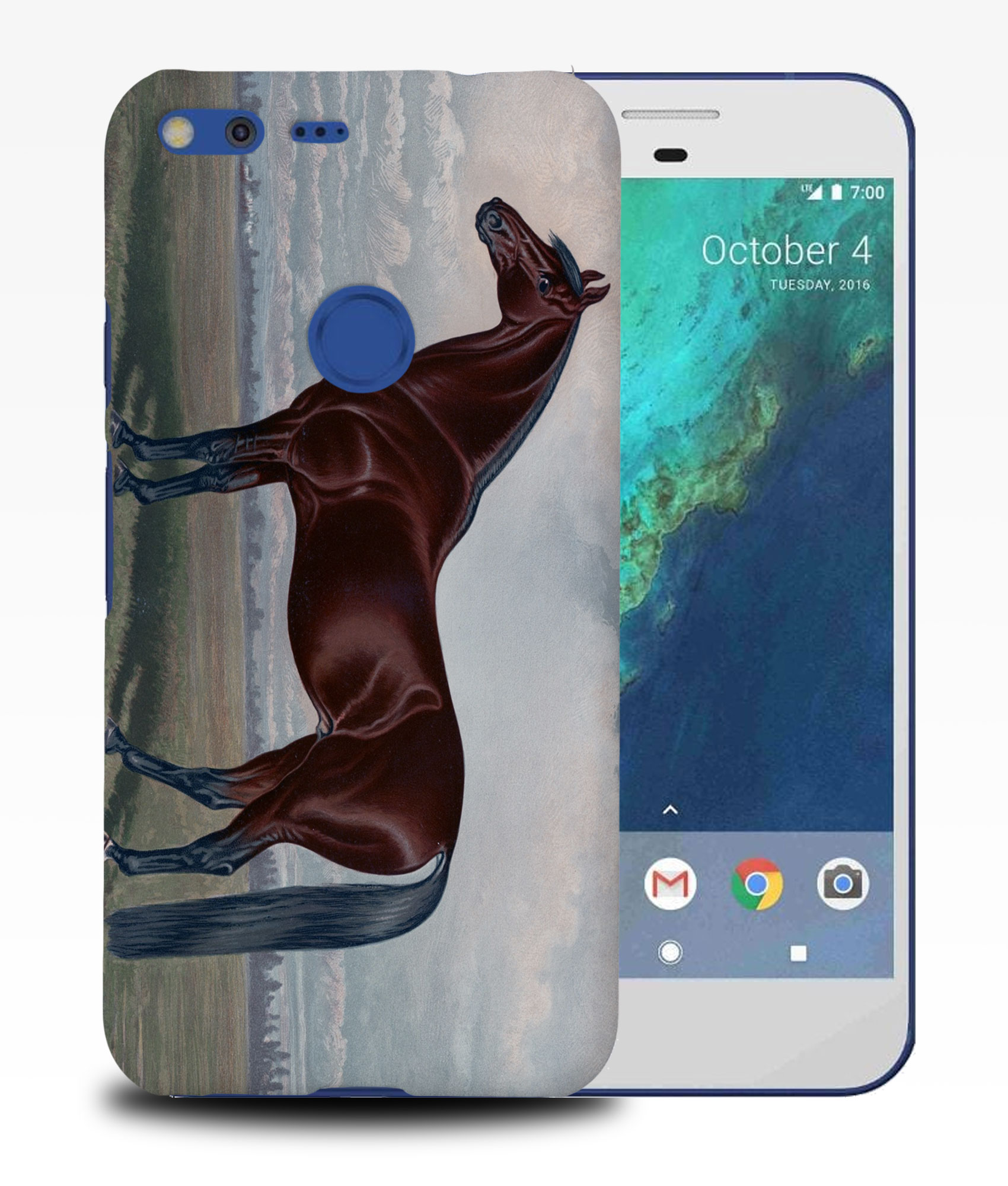 CASE COVER FOR GOOGLE PIXEL|FUN CLASSIC BROWN HORSE - Picture 10 of 11