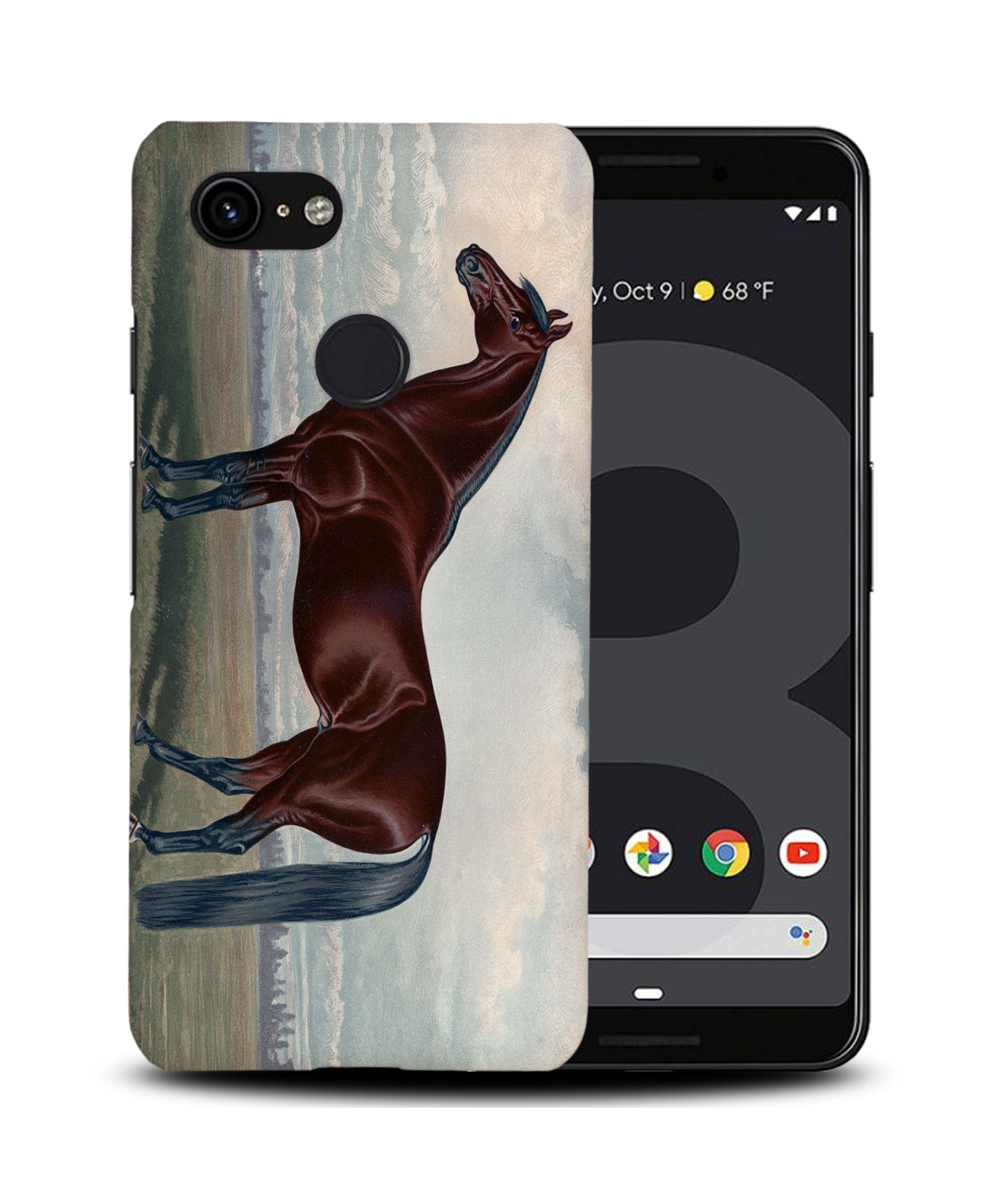 CASE COVER FOR GOOGLE PIXEL|FUN CLASSIC BROWN HORSE - Picture 7 of 11
