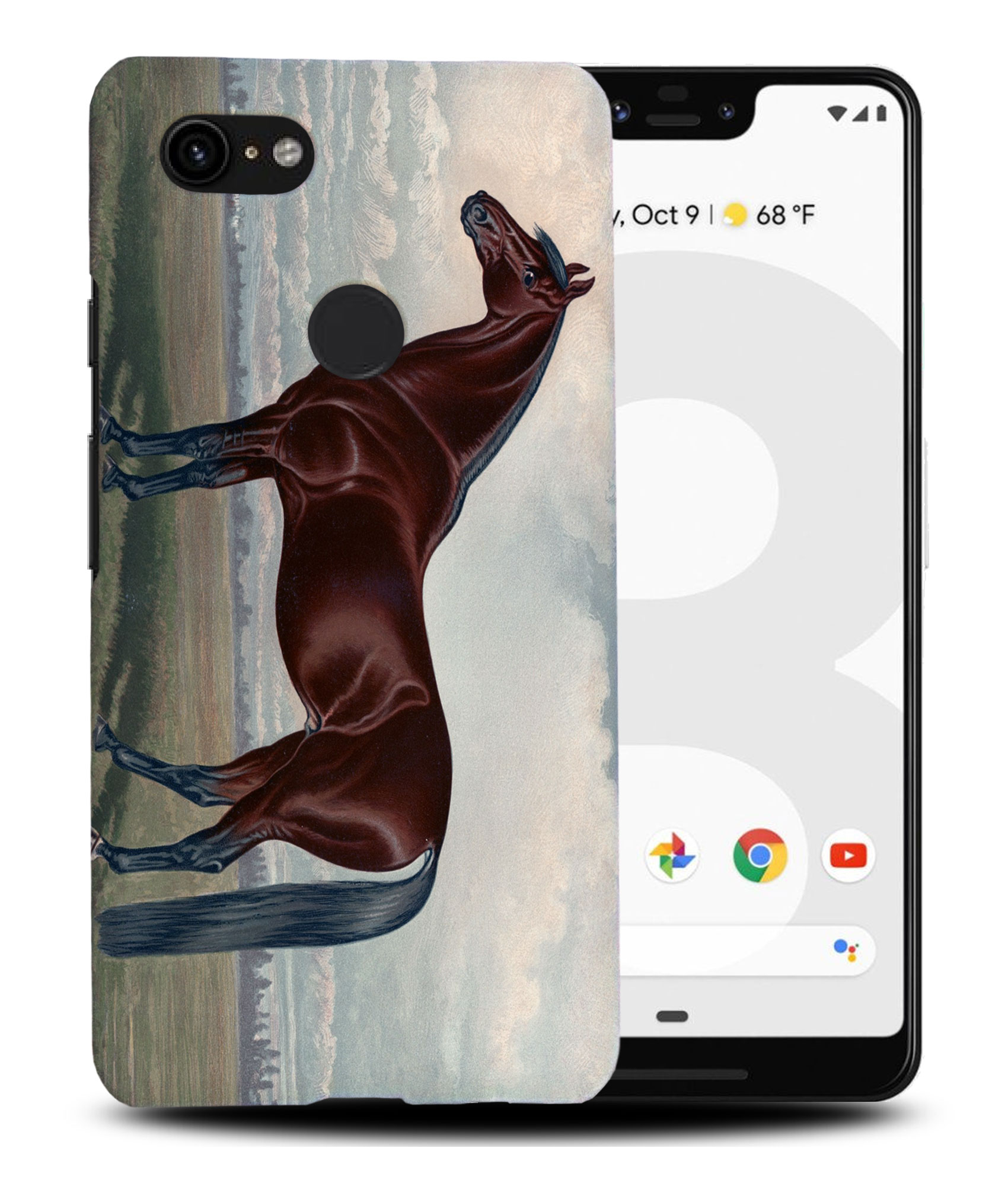 CASE COVER FOR GOOGLE PIXEL|FUN CLASSIC BROWN HORSE - Picture 6 of 11