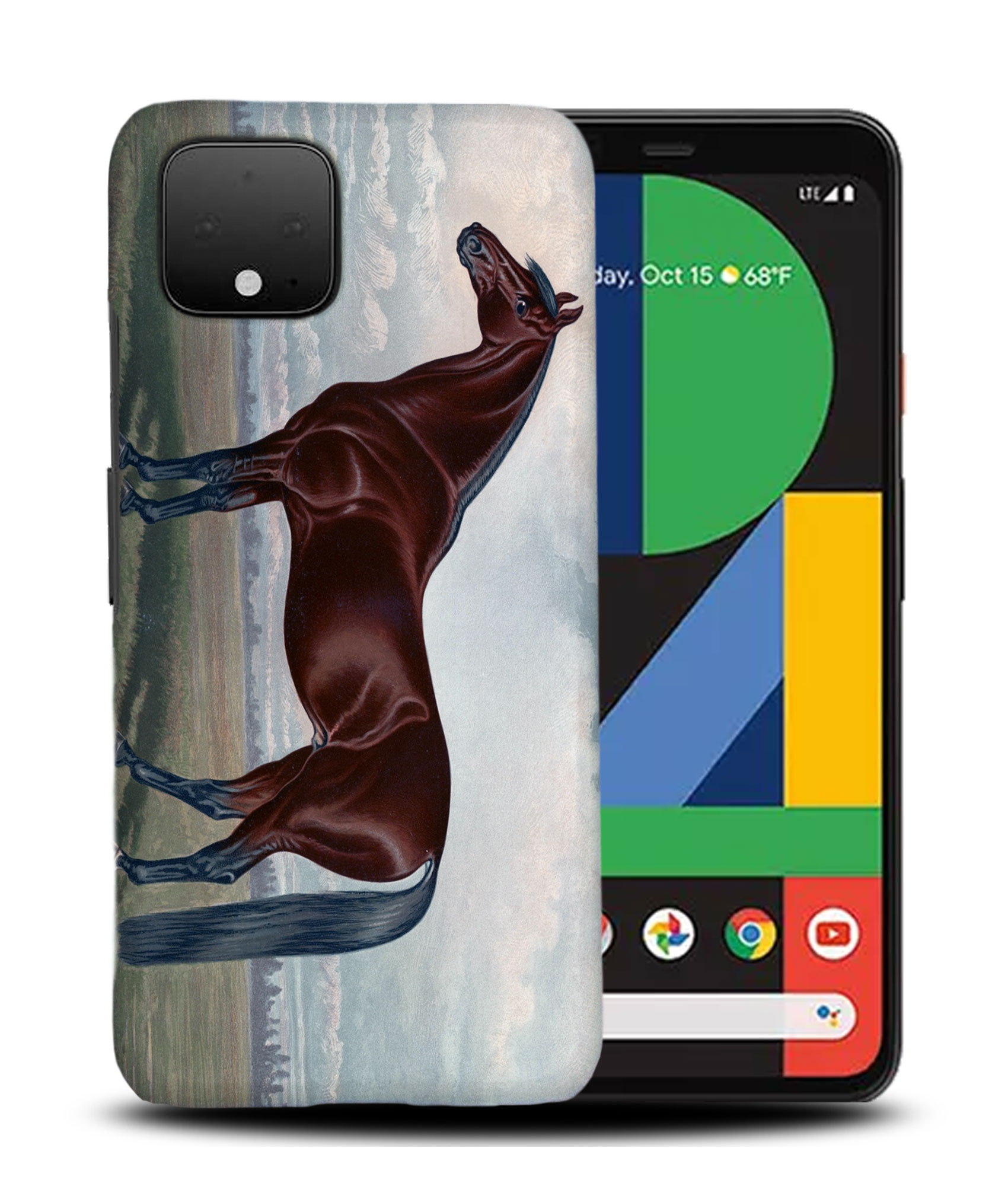 CASE COVER FOR GOOGLE PIXEL|FUN CLASSIC BROWN HORSE - Picture 5 of 11