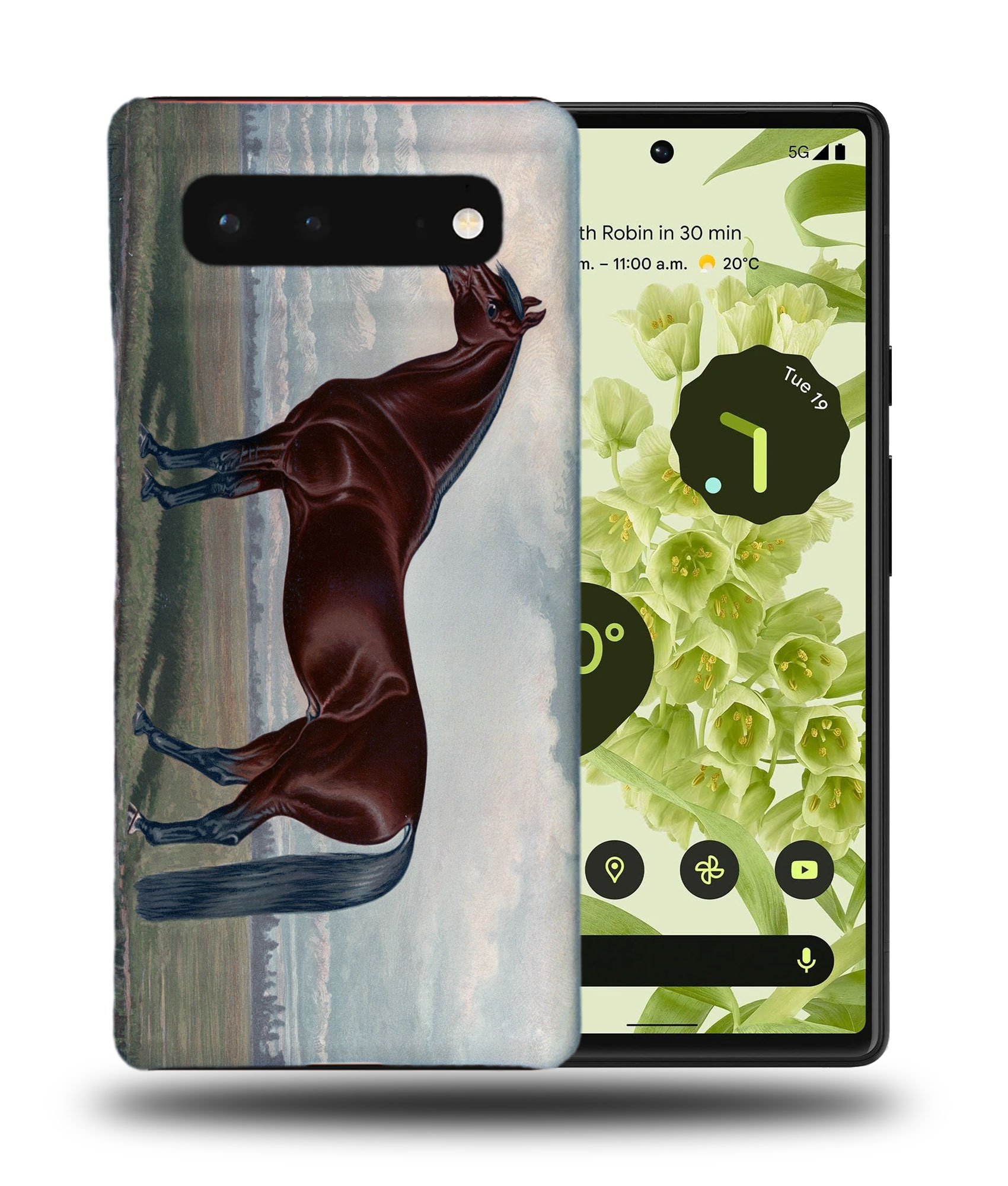 CASE COVER FOR GOOGLE PIXEL|FUN CLASSIC BROWN HORSE - Picture 3 of 11