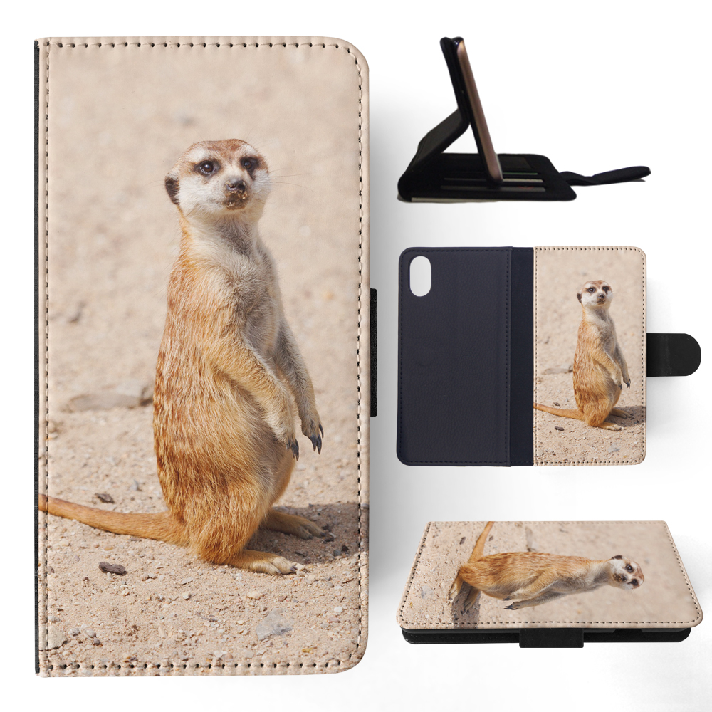 FLIP CASE FOR APPLE IPHONE|CUTE ANIMAL MEERKAT #1 - Picture 114 of 193