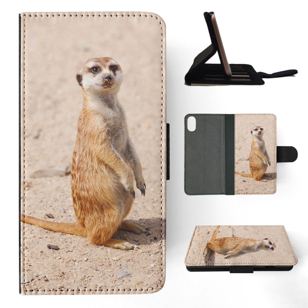 FLIP CASE FOR APPLE IPHONE|CUTE ANIMAL MEERKAT #1 - Picture 119 of 193