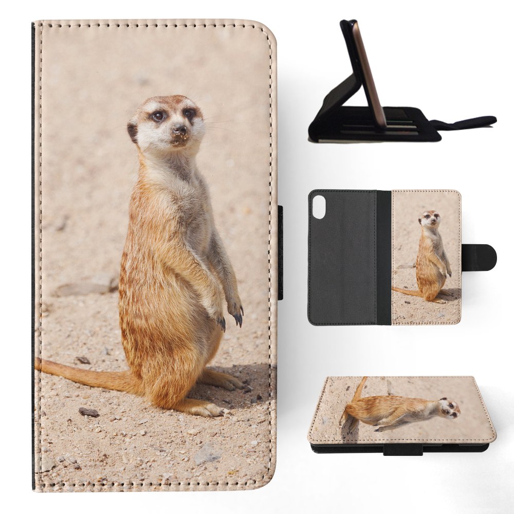 FLIP CASE FOR APPLE IPHONE|CUTE ANIMAL MEERKAT #1 - Picture 109 of 193