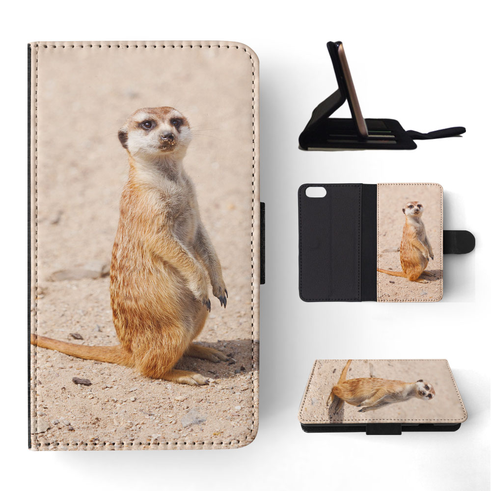 FLIP CASE FOR APPLE IPHONE|CUTE ANIMAL MEERKAT #1 - Picture 169 of 193