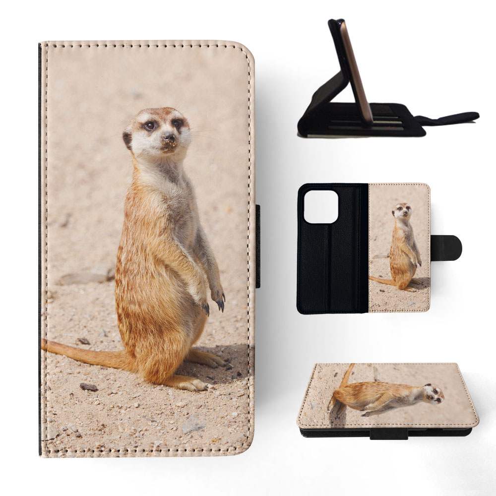 FLIP CASE FOR APPLE IPHONE|CUTE ANIMAL MEERKAT #1 - Picture 71 of 193