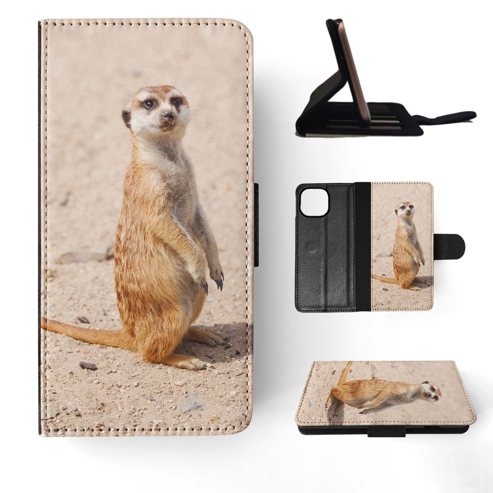 FLIP CASE FOR APPLE IPHONE|CUTE ANIMAL MEERKAT #1 - Picture 61 of 193